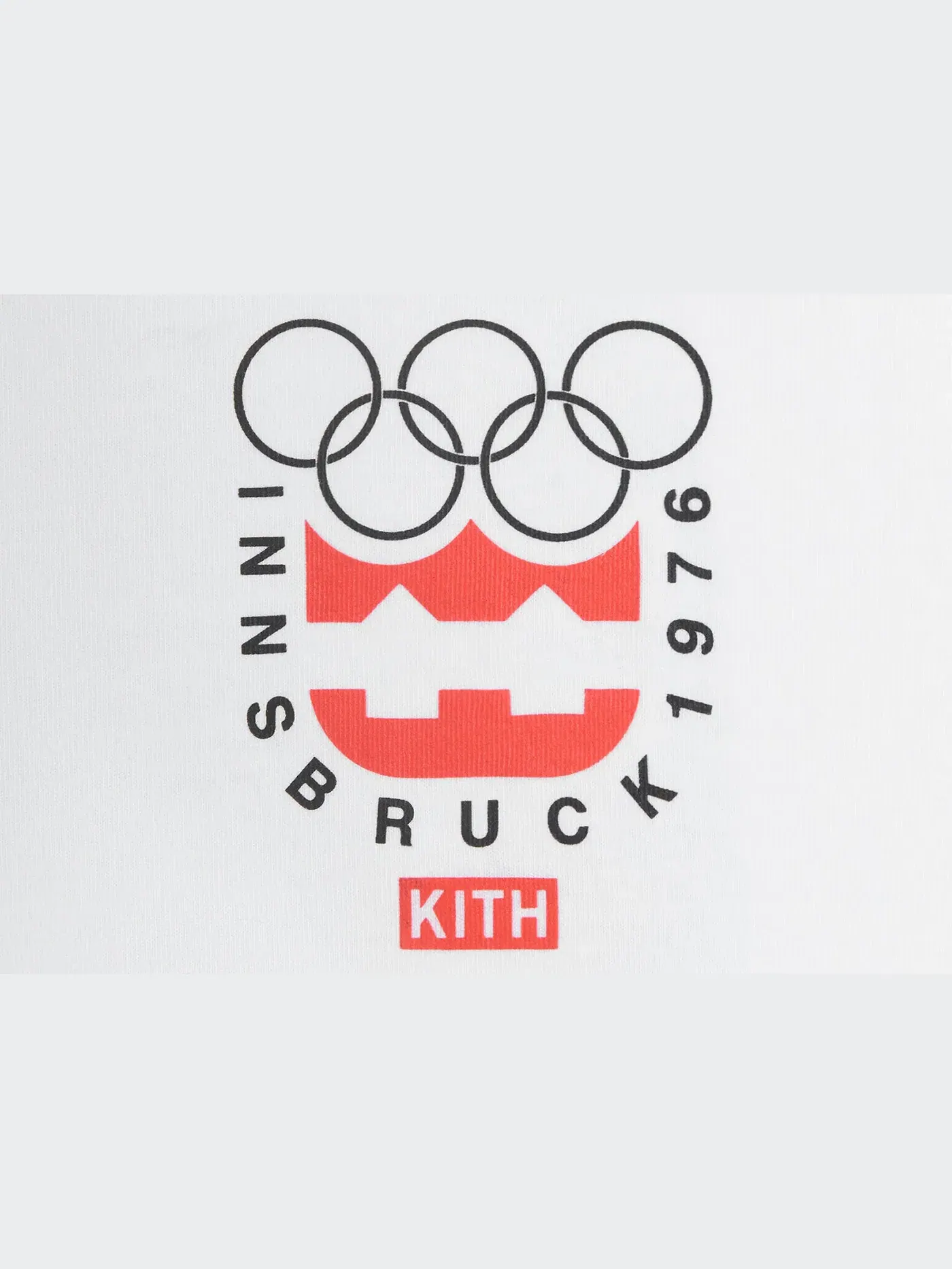 Мужская футболка с принтом Kith Olympics Heritage Innsbruck 1976 Vintage Tee Kith — изображение 3 из 3, белый
