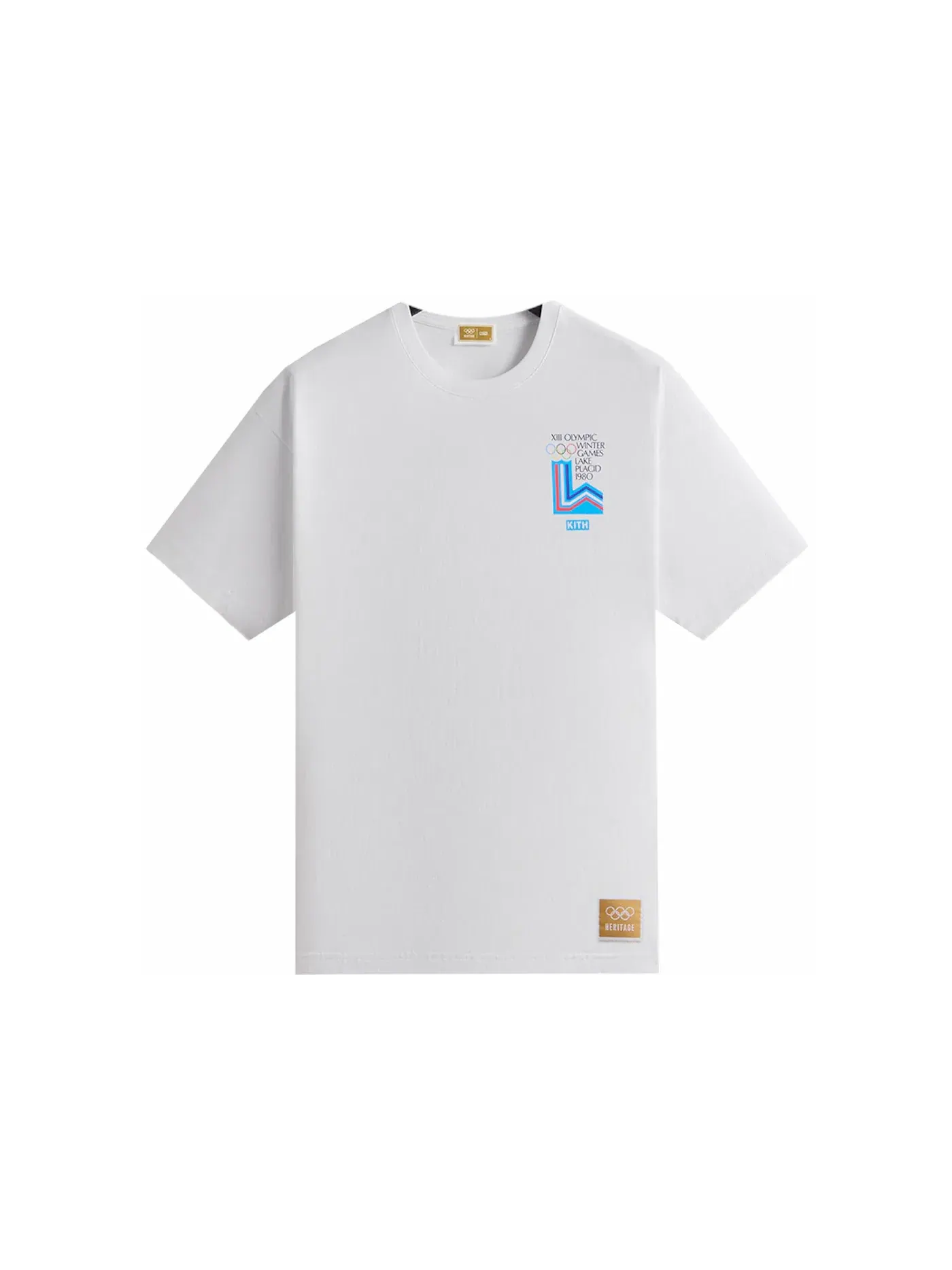 Мужская футболка с принтом Kith Olympics Heritage Lake Placid 1980 Vintage Tee Kith — изображение 2 из 3, белый