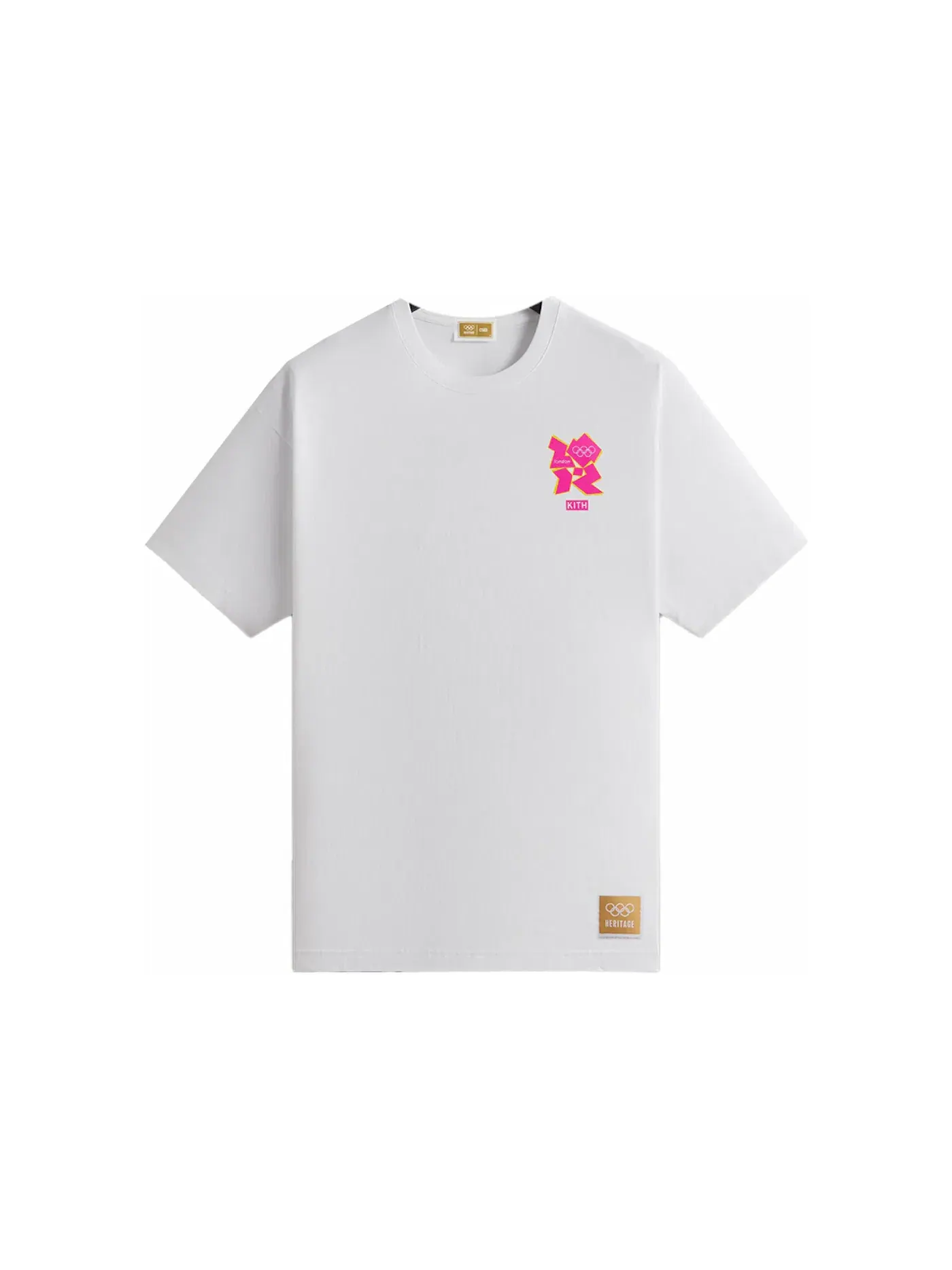 Мужская футболка с принтом Kith Olympics Heritage London 2012 Vintage Tee White — изображение 2 из 3, белый