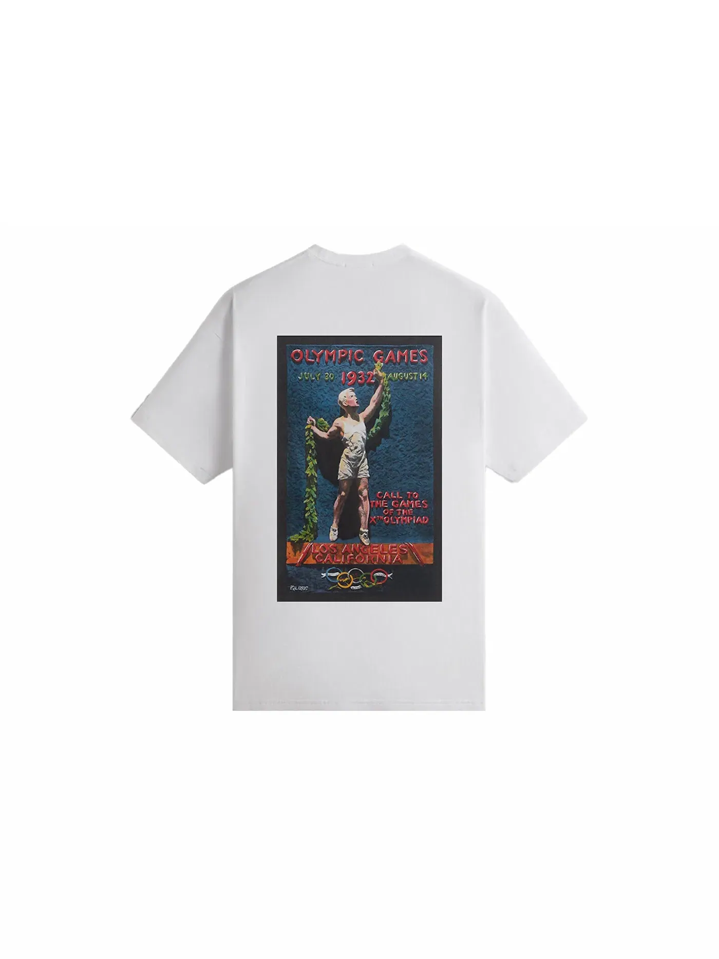 Мужская футболка с принтом Kith Olympics Heritage Los Angeles 1932 Vintage Tee — изображение 1 из 3, белый