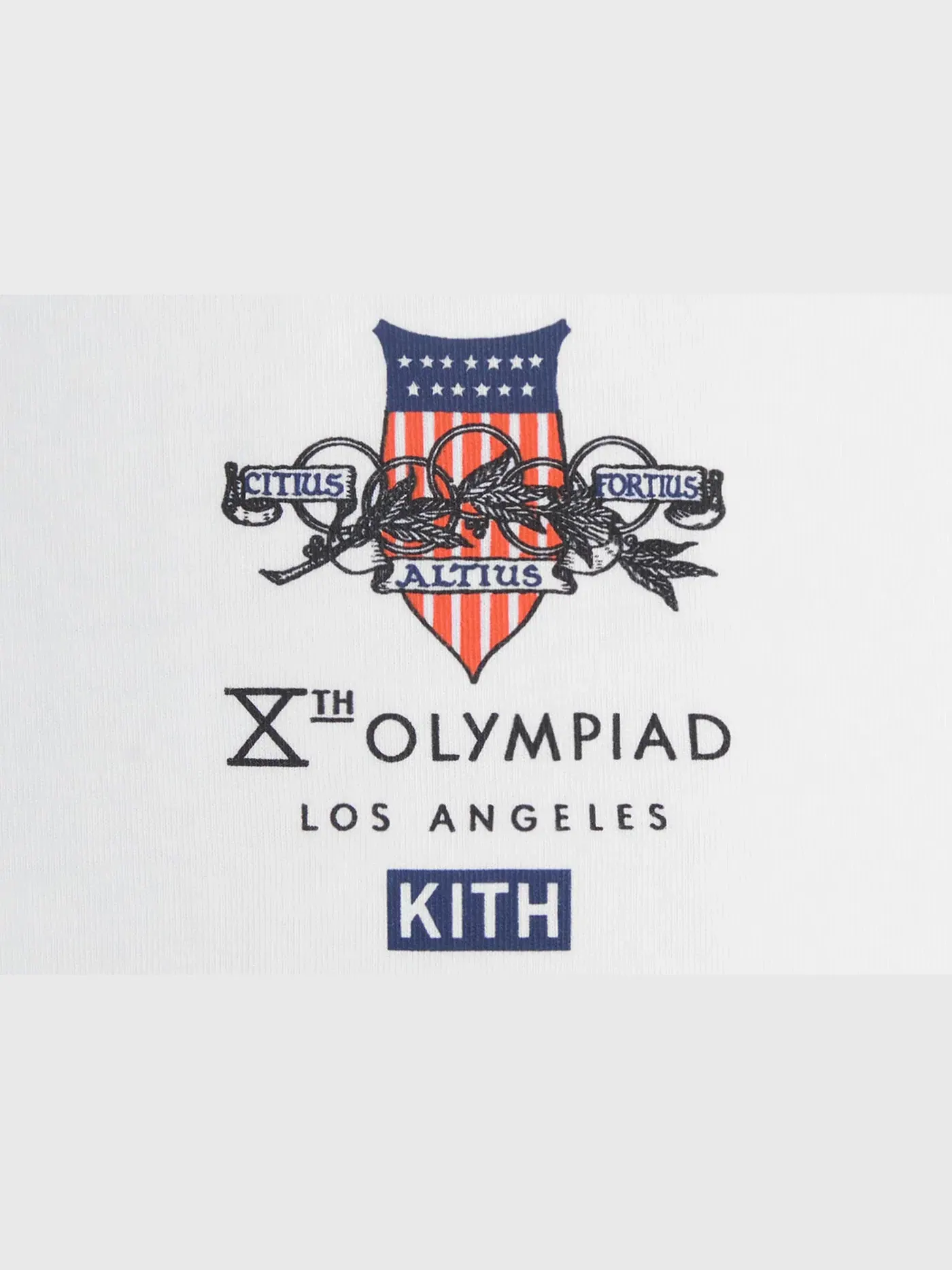 Мужская футболка с принтом Kith Olympics Heritage Los Angeles 1932 Vintage Tee — изображение 3 из 3, белый