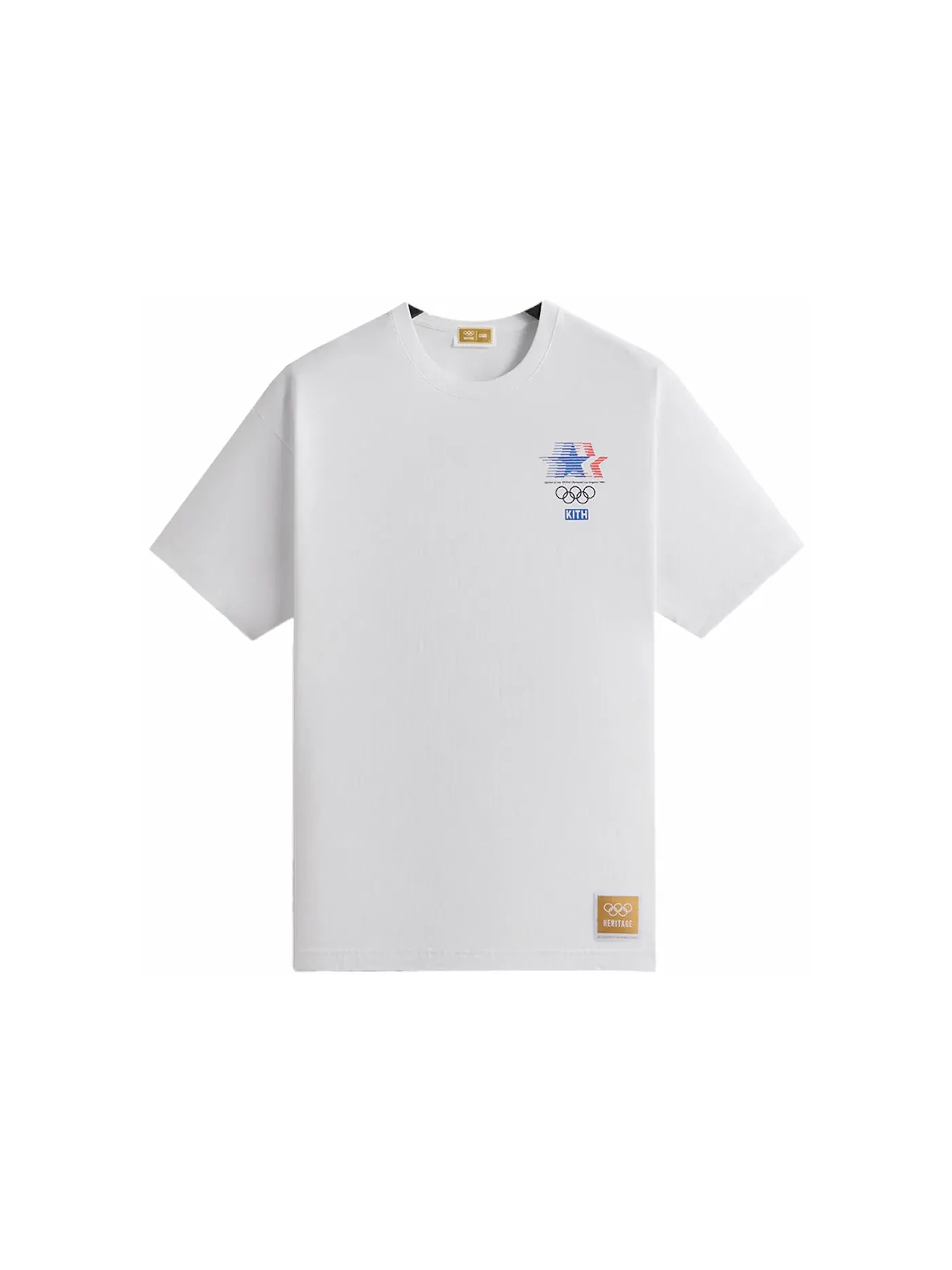 Мужская футболка с принтом Kith Olympics Heritage Los Angeles 1984 Vintage Tee — изображение 2 из 3, белый