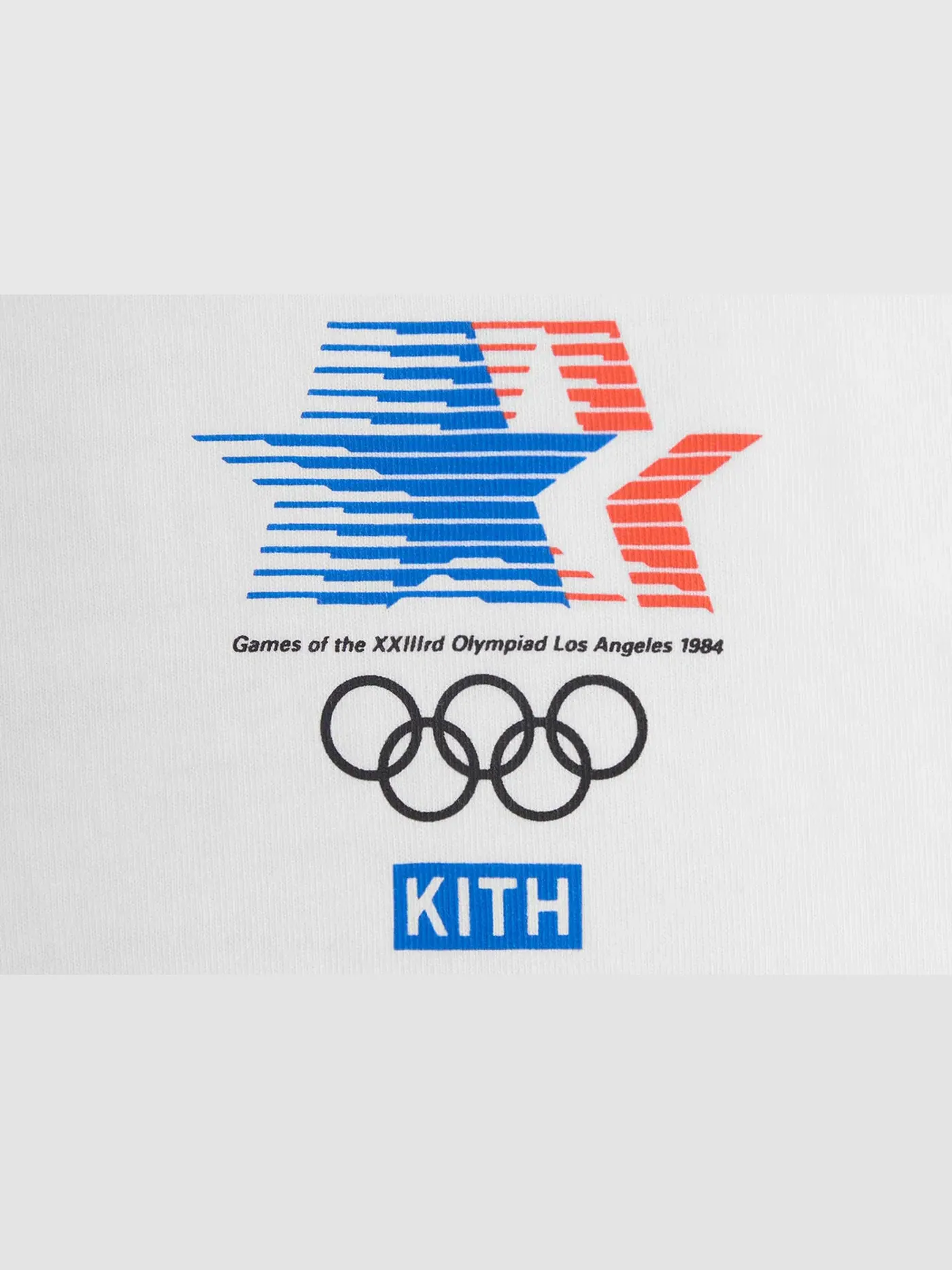Мужская футболка с принтом Kith Olympics Heritage Los Angeles 1984 Vintage Tee — изображение 3 из 3, белый