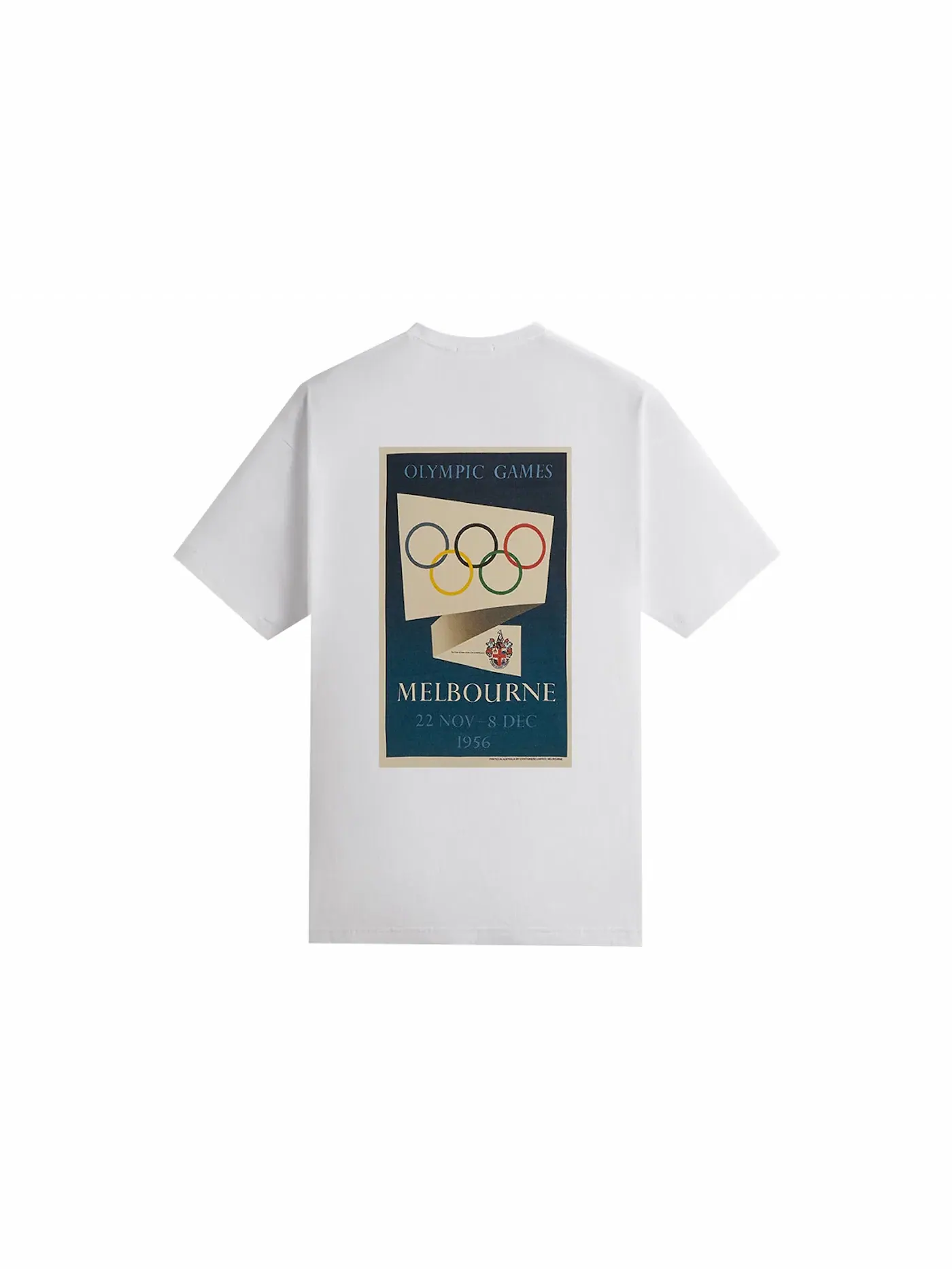 Мужская футболка с принтом Kith Olympics Heritage Melbourne 1956 Vintage Tee — изображение 1 из 3, белый