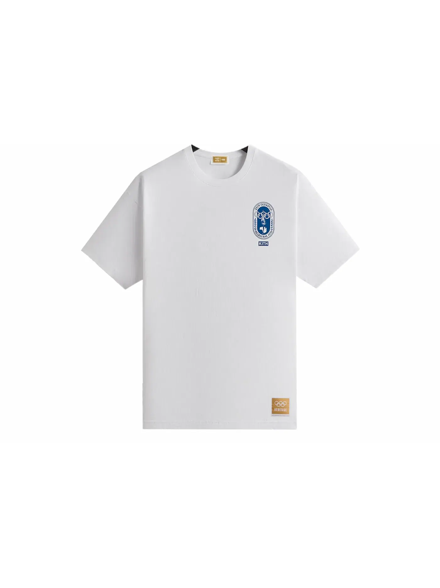 Мужская футболка с принтом Kith Olympics Heritage Melbourne 1956 Vintage Tee — изображение 2 из 3, белый
