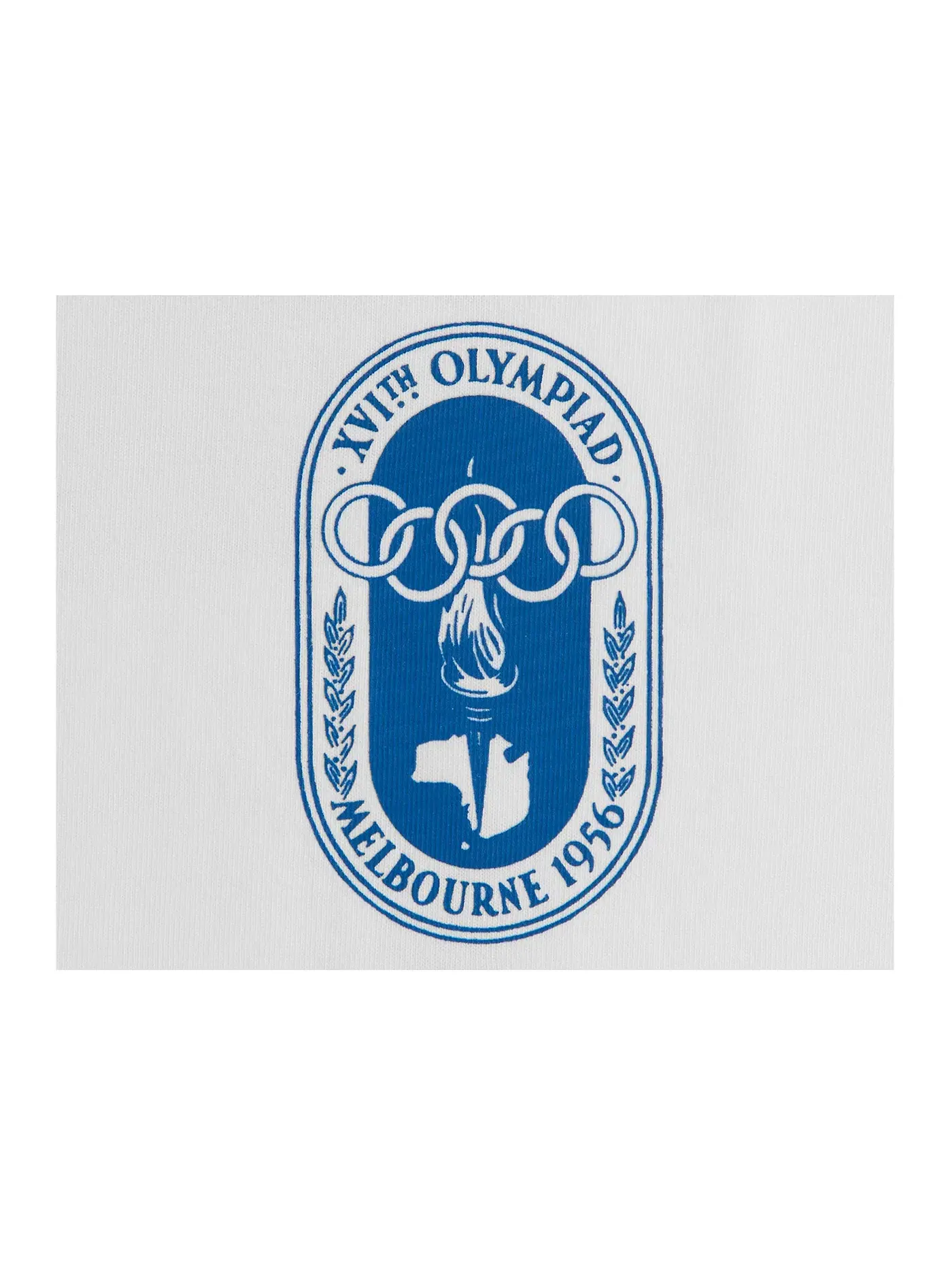Мужская футболка с принтом Kith Olympics Heritage Melbourne 1956 Vintage Tee — изображение 3 из 3, белый