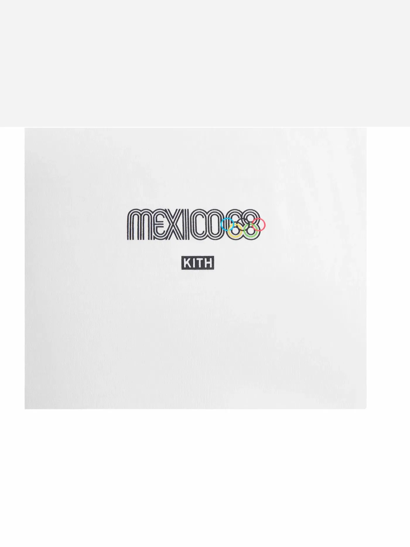 Мужская футболка с принтом Kith Olympics Heritage Mexico City 1968 Vintage Tee — изображение 3 из 3, белый
