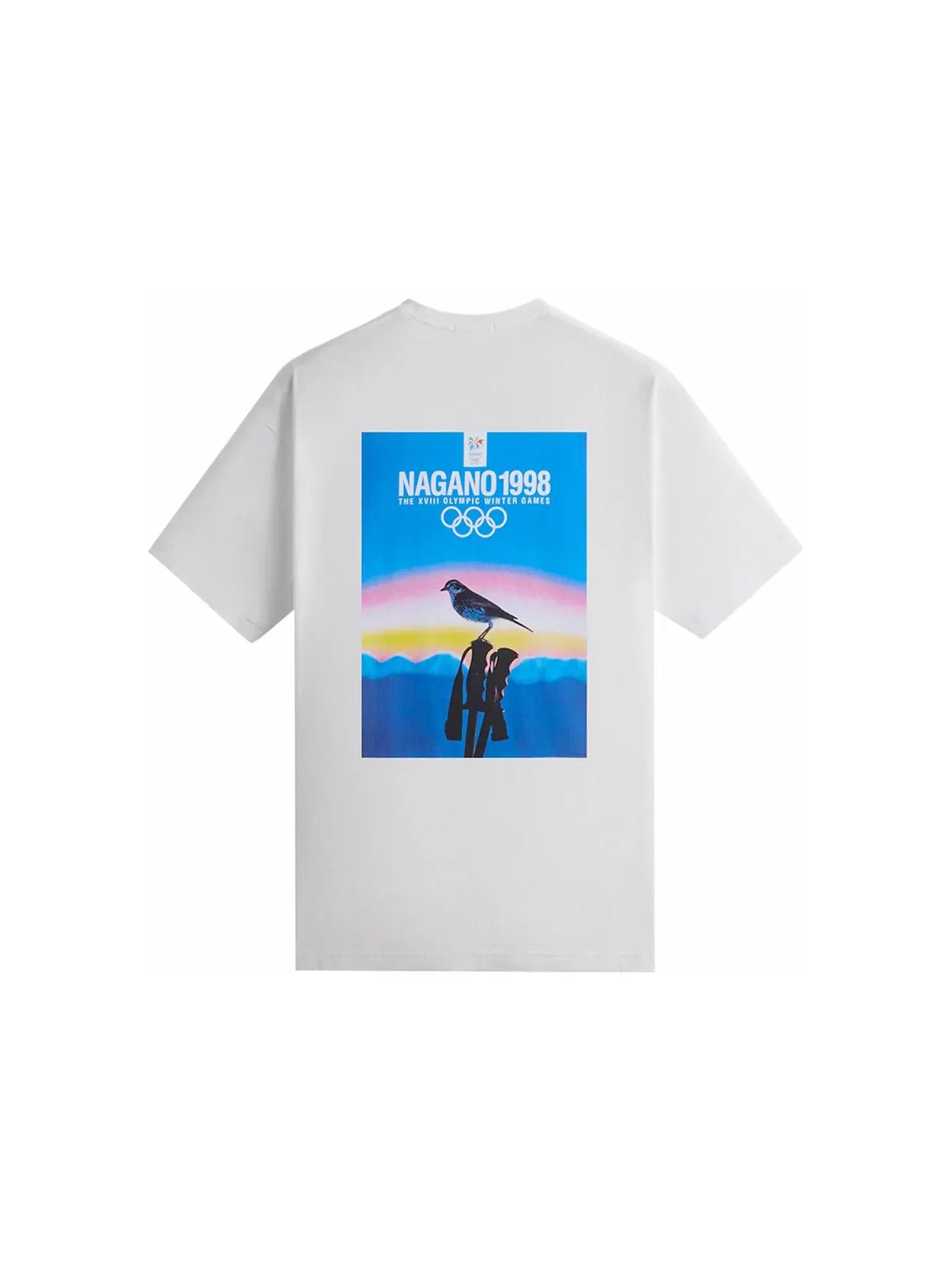 Мужская футболка с принтом Kith Olympics Heritage Nagano 1998 Vintage Tee — изображение 2 из 3, белый