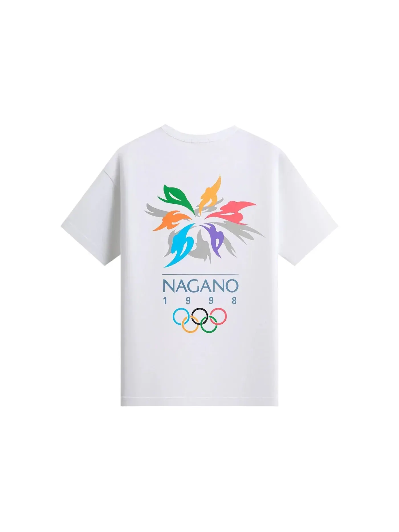 Мужская футболка с принтом Kith Olympics Heritage Nagano Tee — изображение 2 из 2, белый