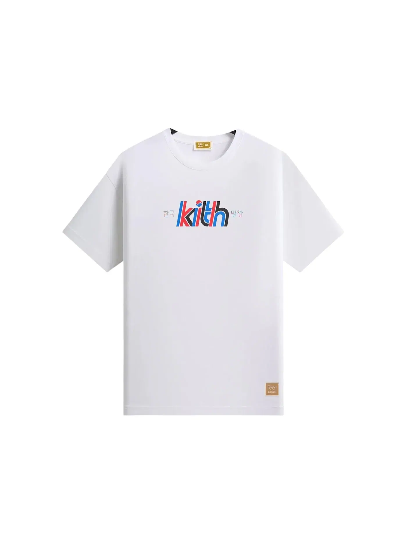 Мужская футболка с принтом Kith Olympics Heritage Pyeongchang Tee Kith — изображение 1 из 2, белый