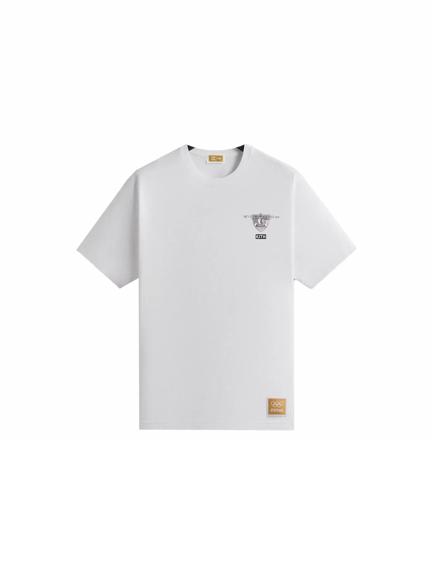 Мужская футболка с принтом Kith Olympics Heritage Paris 1924 Vintage Tee — изображение 2 из 3, белый