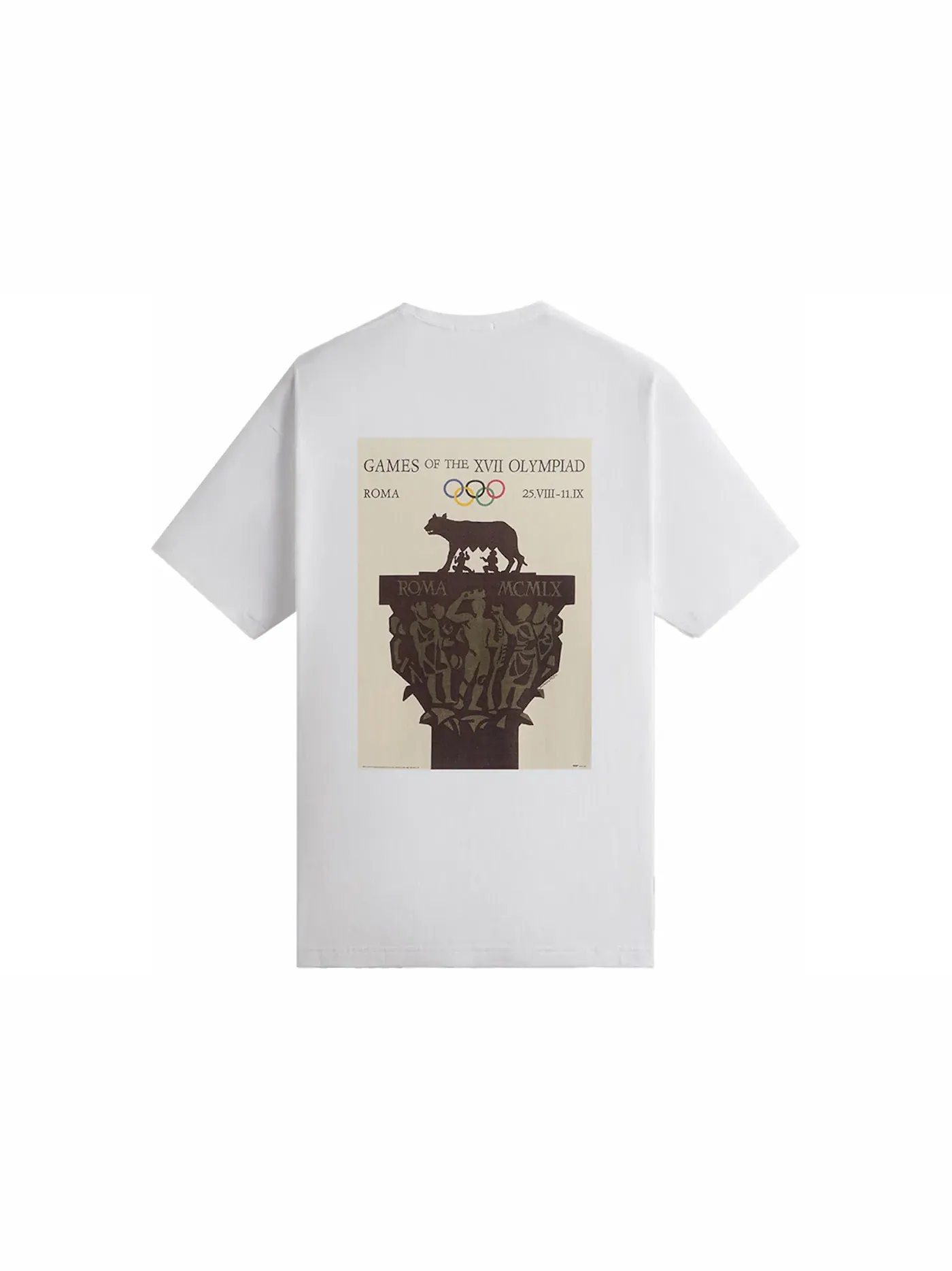 Мужская футболка с принтом Kith Olympics Heritage Rome 1960 Vintage Tee — изображение 1 из 3, белый