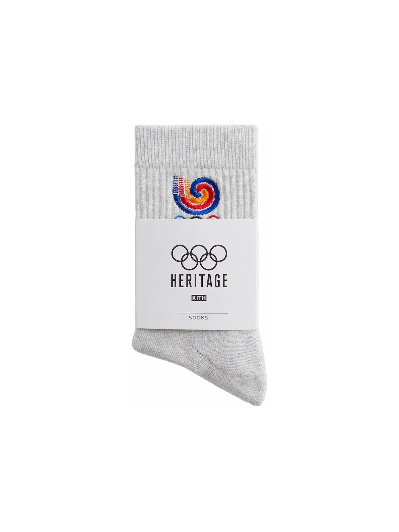 Детские носки с принтом Kith Sock — изображение 1 из 3, светлый серый