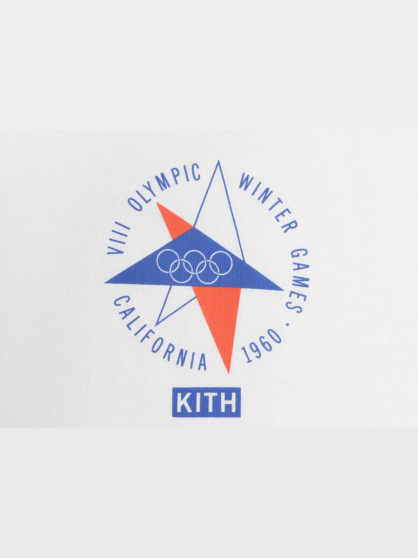 Мужская футболка с принтом Kith Olympics Heritage Squaw Valley 1960 Vintage Tee — изображение 3 из 3, белый