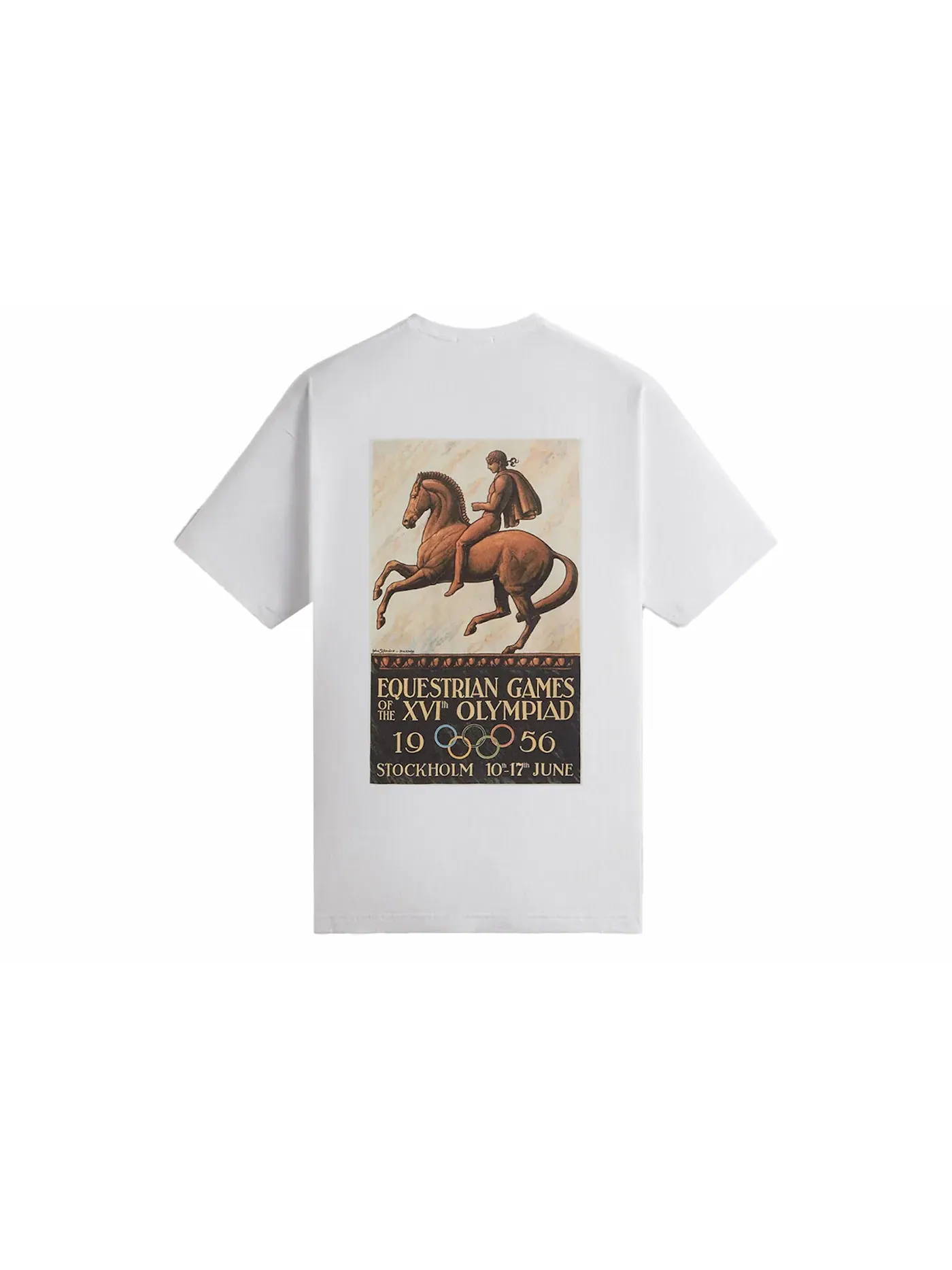Мужская футболка с принтом Kith Olympics Heritage Stockholm 1956 Vintage Tee — изображение 2 из 3, белый