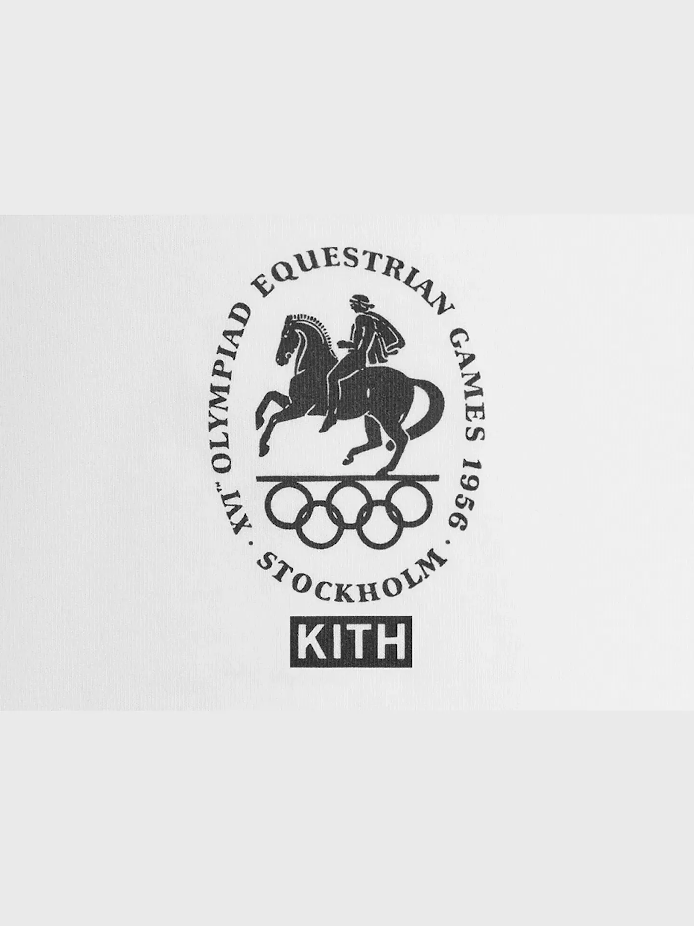 Мужская футболка с принтом Kith Olympics Heritage Stockholm 1956 Vintage Tee — изображение 3 из 3, белый