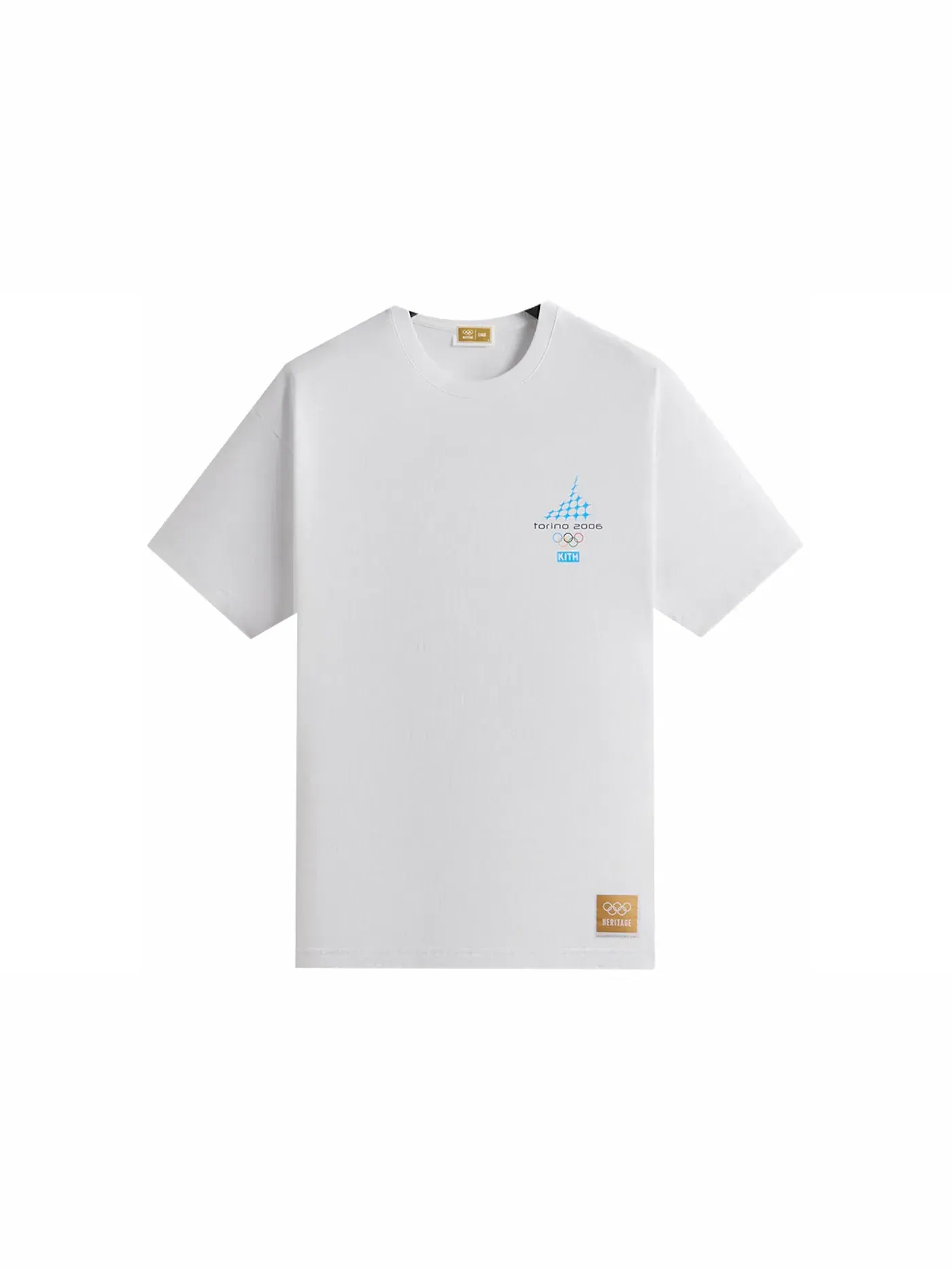 Мужская футболка с принтом Kith Olympics Heritage Torino 2006 Vintage Tee — изображение 1 из 3, белый