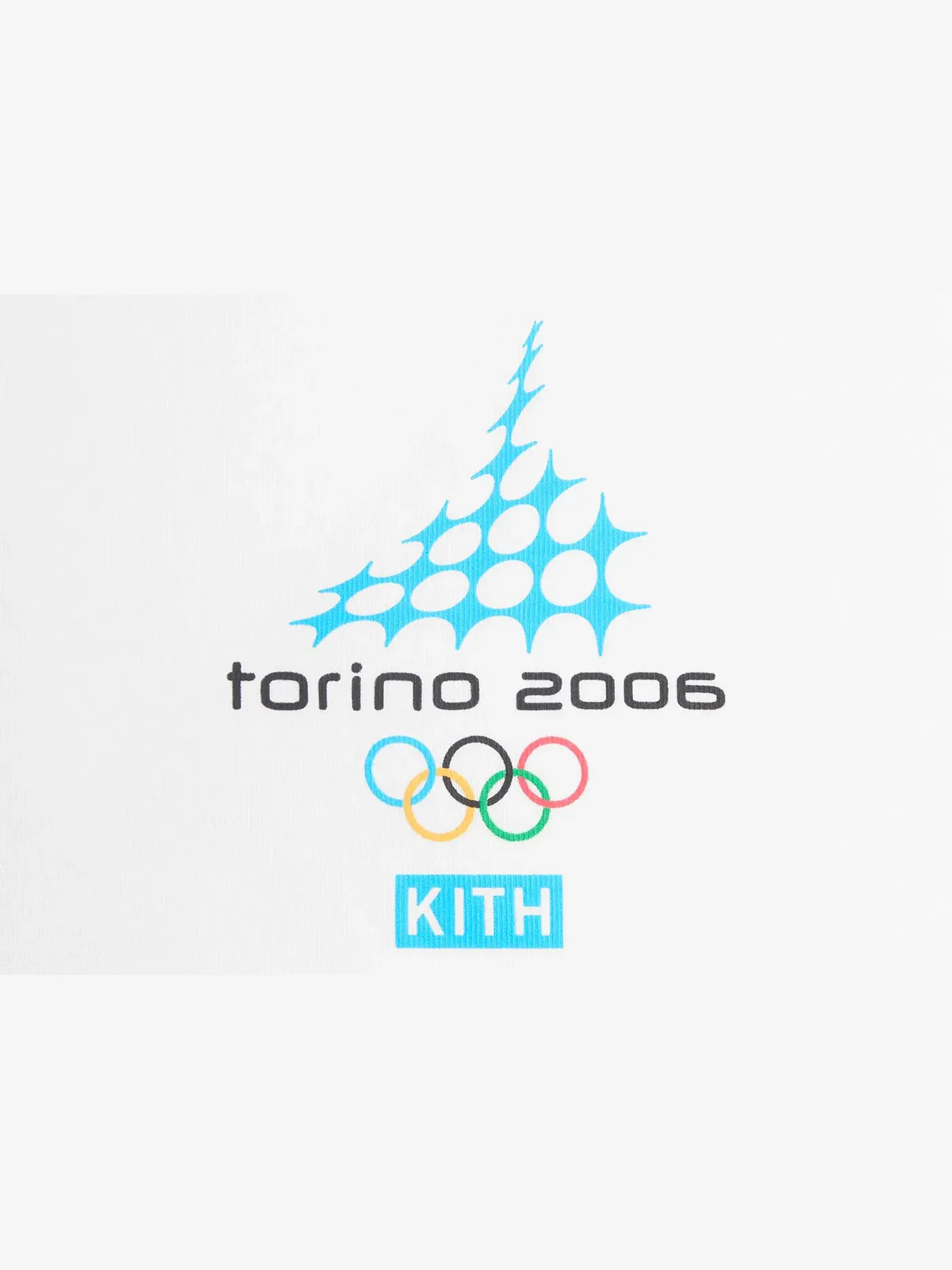 Мужская футболка с принтом Kith Olympics Heritage Torino 2006 Vintage Tee — изображение 3 из 3, белый
