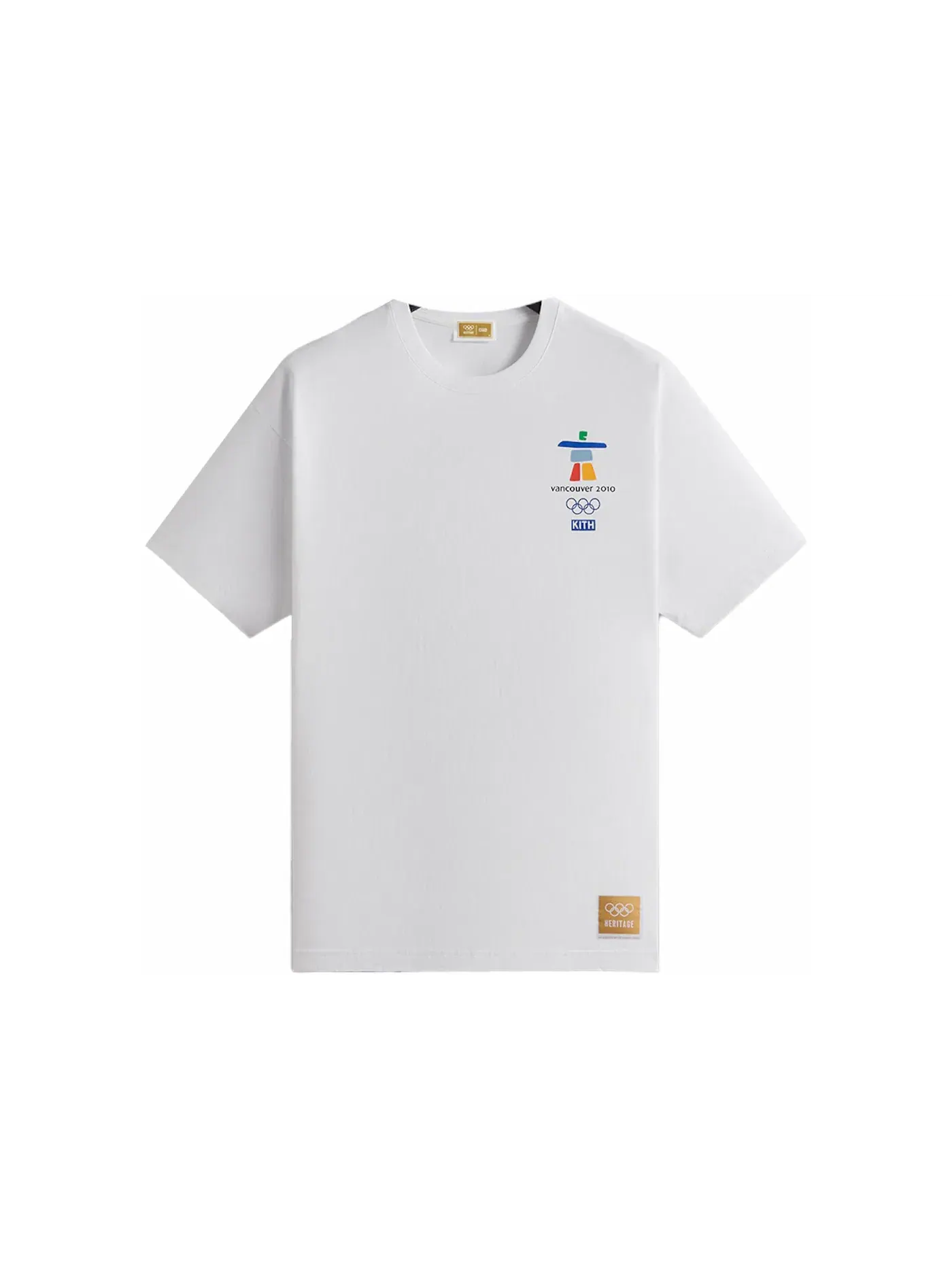 Мужская футболка с принтом Kith Olympics Heritage Vancouver 2010 Vintage Tee — изображение 1 из 3, белый