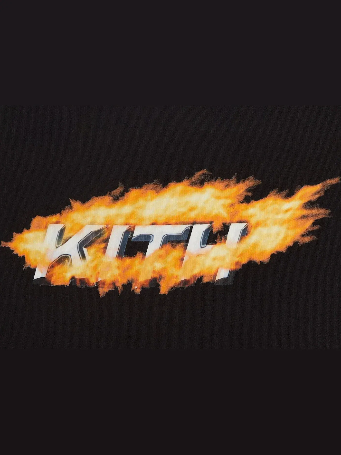 Мужской свитшот с принтом Kith Orbit Flame Vintage Nelson Crewneck Black — изображение 2 из 2