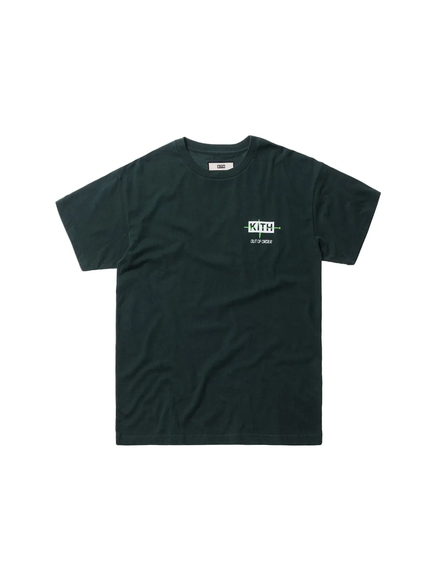 Мужская футболка с принтом Tee Kith — изображение 1 из 2, зеленый