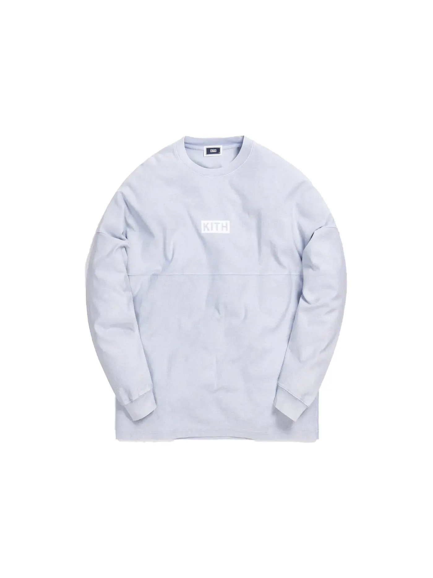 Мужская футболка с длинным рукавом Paneled Kith — изображение 1 из 1, светлый индиго