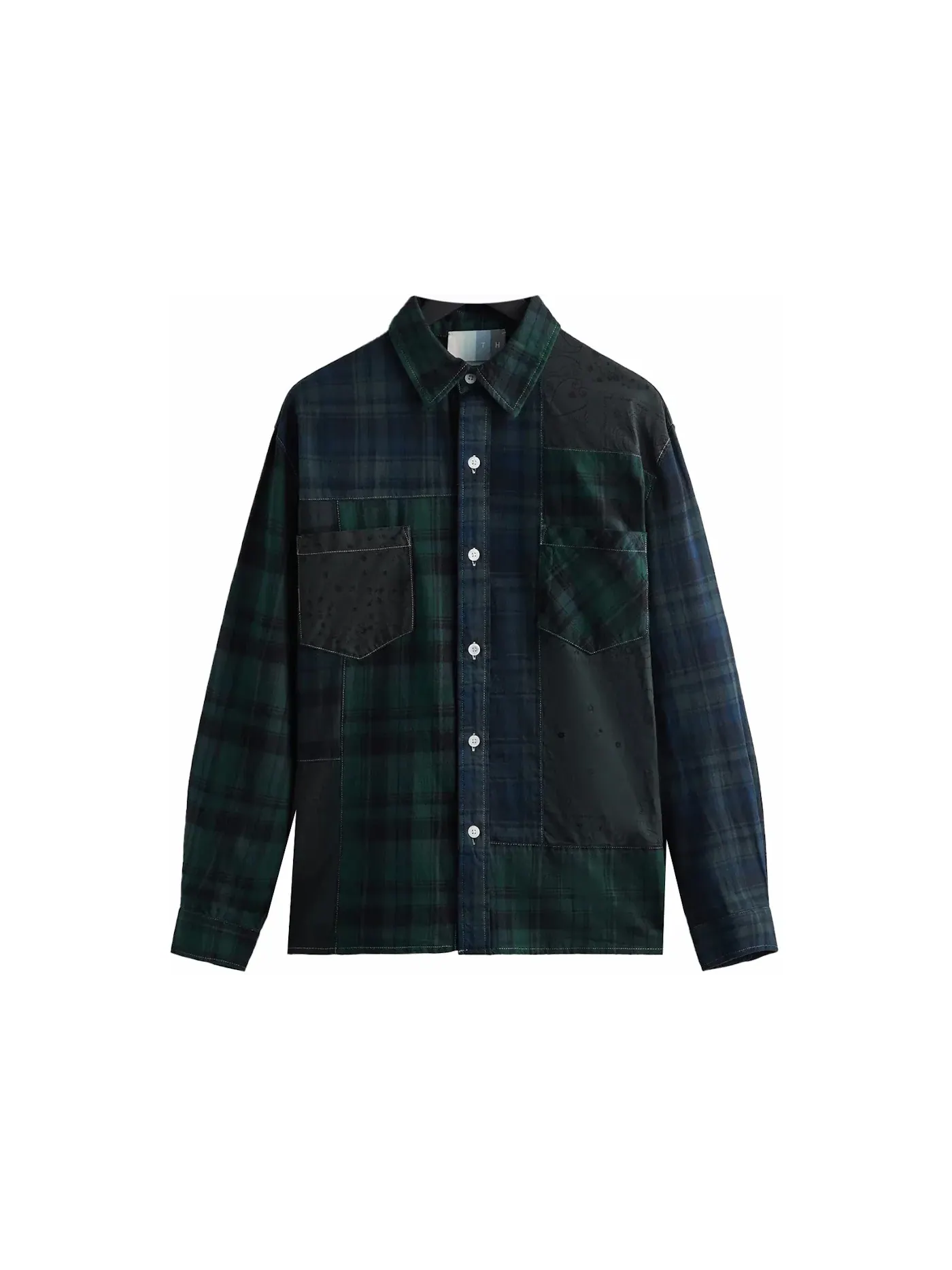 Мужская рубашка Patchwork Berkeley Buttondown Kith, Conifer — изображение 1 из 2