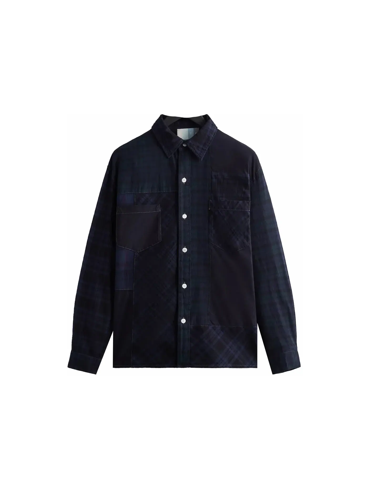 Мужская рубашка с пэчворком Kith Patchwork Berkeley Buttondown Shirt — изображение 1 из 2, ночной