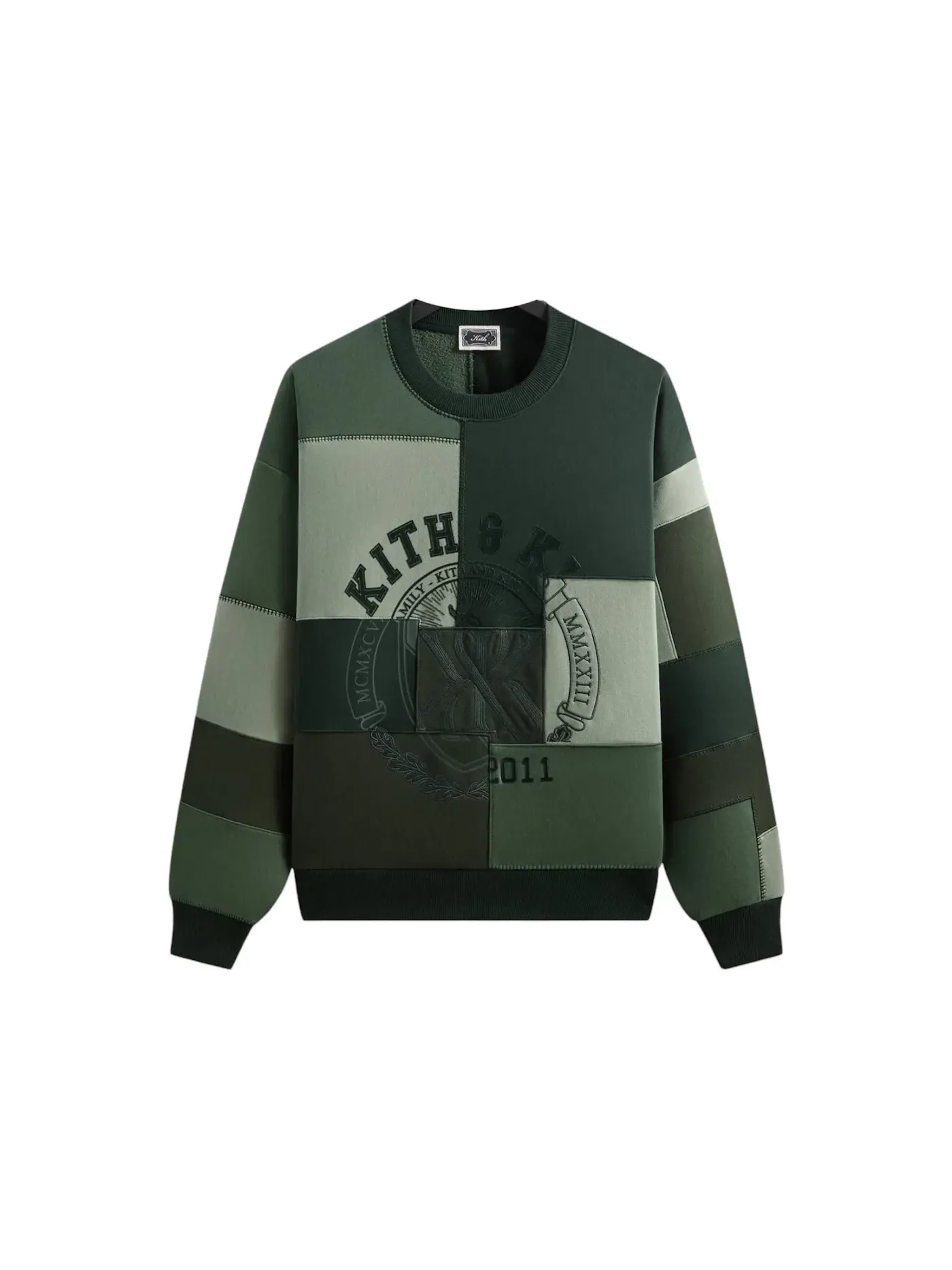 Мужской свитшот с принтом Kith Patchwork Fleece Nelson Crewneck Stadium, Stadium — изображение 1 из 2