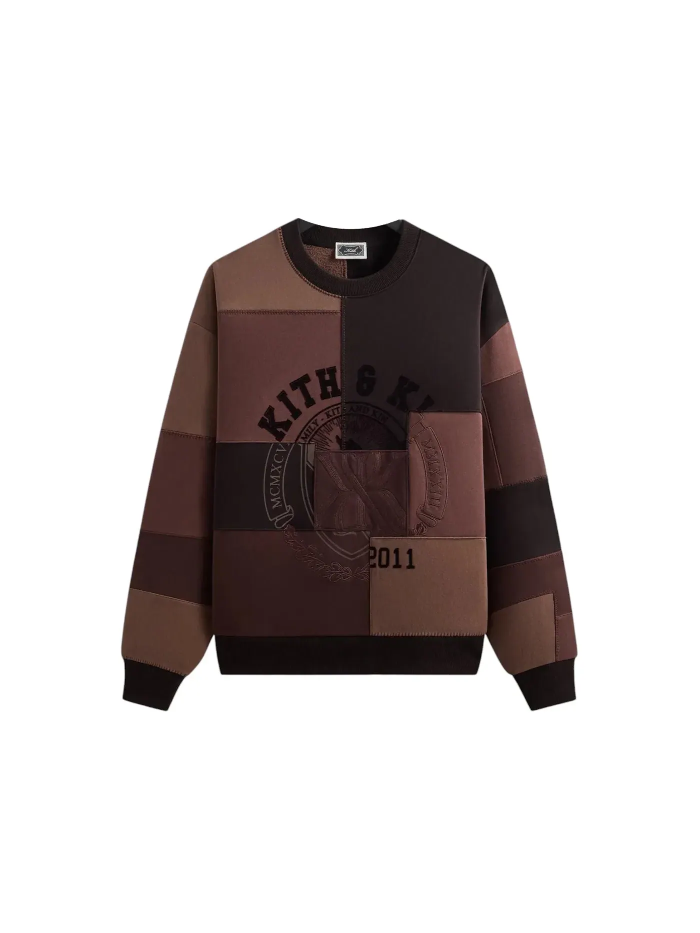 Мужской свитшот Patchwork Fleece Nelson Crewneck Kith, Studio — изображение 1 из 2