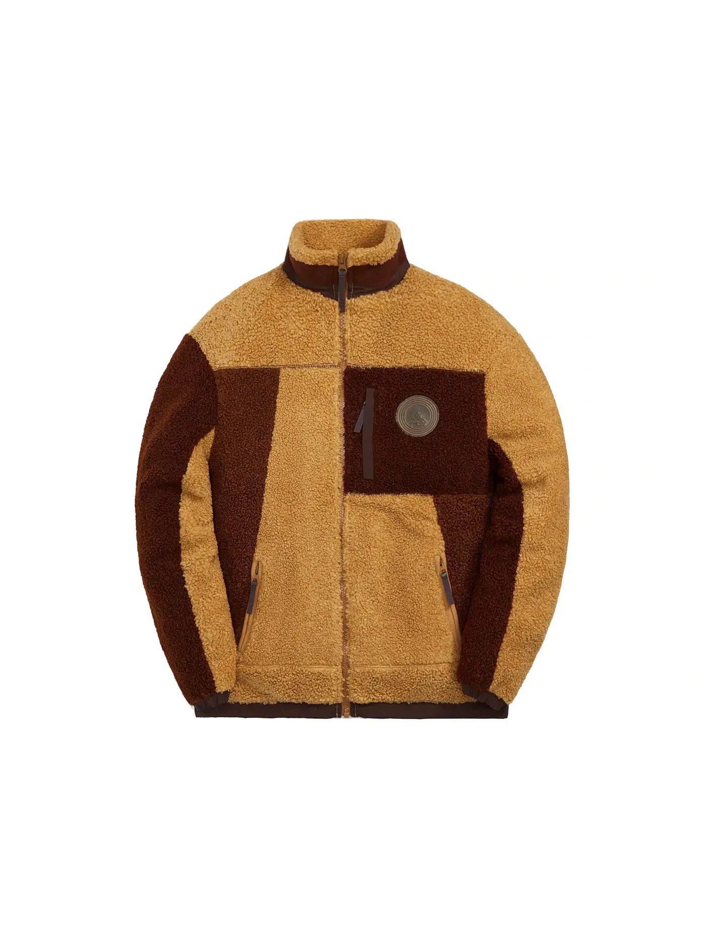 Мужская куртка флисовая на молнии Kith Pinehurst Bonded Sherpa Full Zip — изображение 1 из 2, орех
