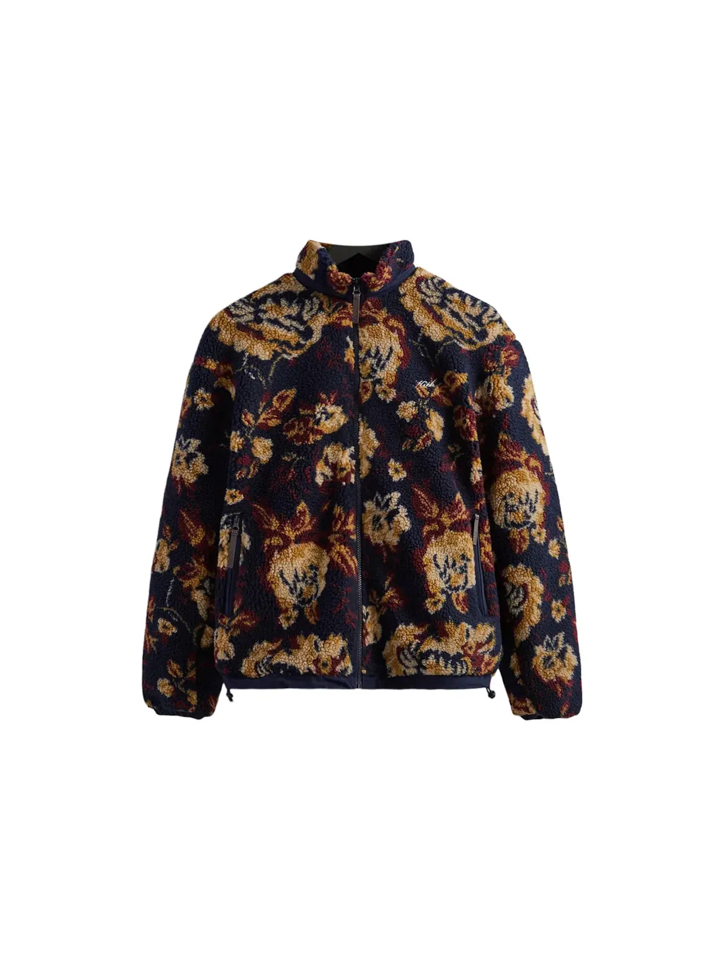 Мужская куртка с флисовым подкладом Kith Pinehurst Floral Sherpa Full Zip — изображение 1 из 2, ночной