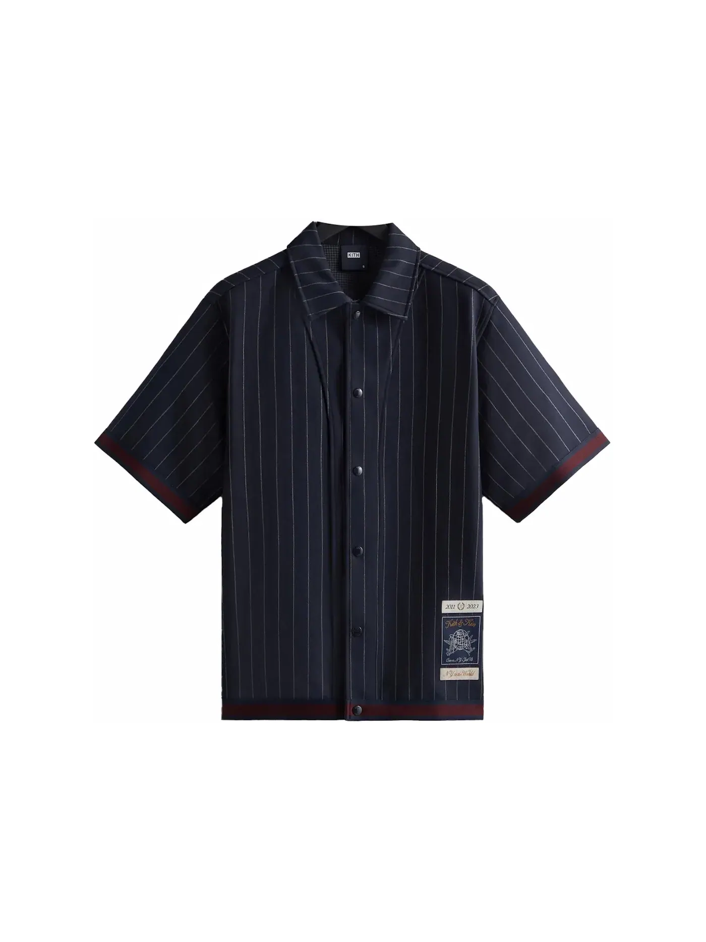 Мужская классическая рубашка в полоску Woodpoint Shooting Shirt Kith — изображение 1 из 2, ночной