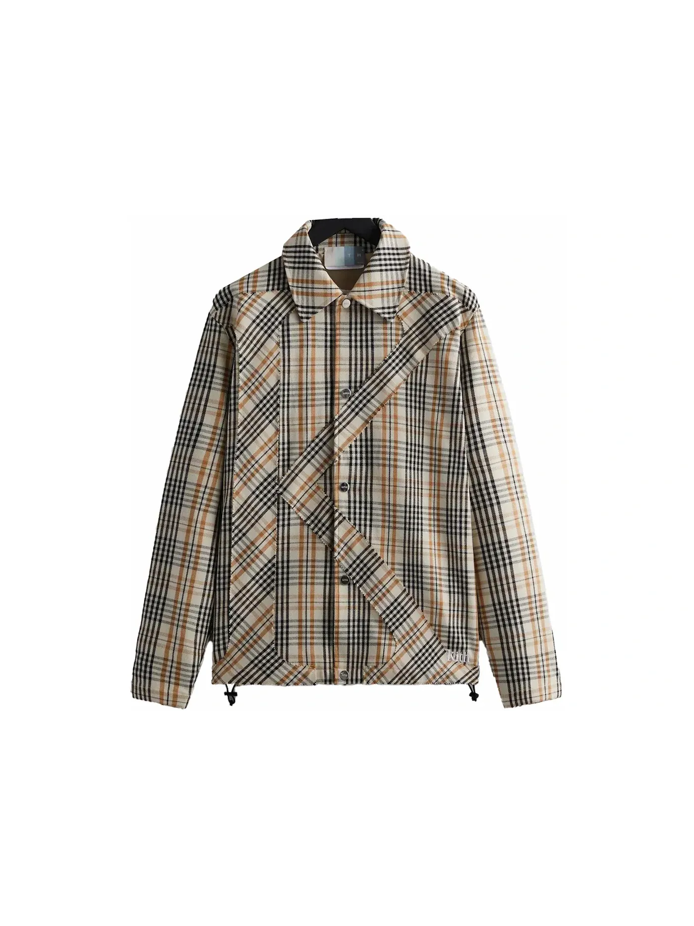 Мужская куртка с принтом Plaid Initial K Kith, Muslin — изображение 1 из 2