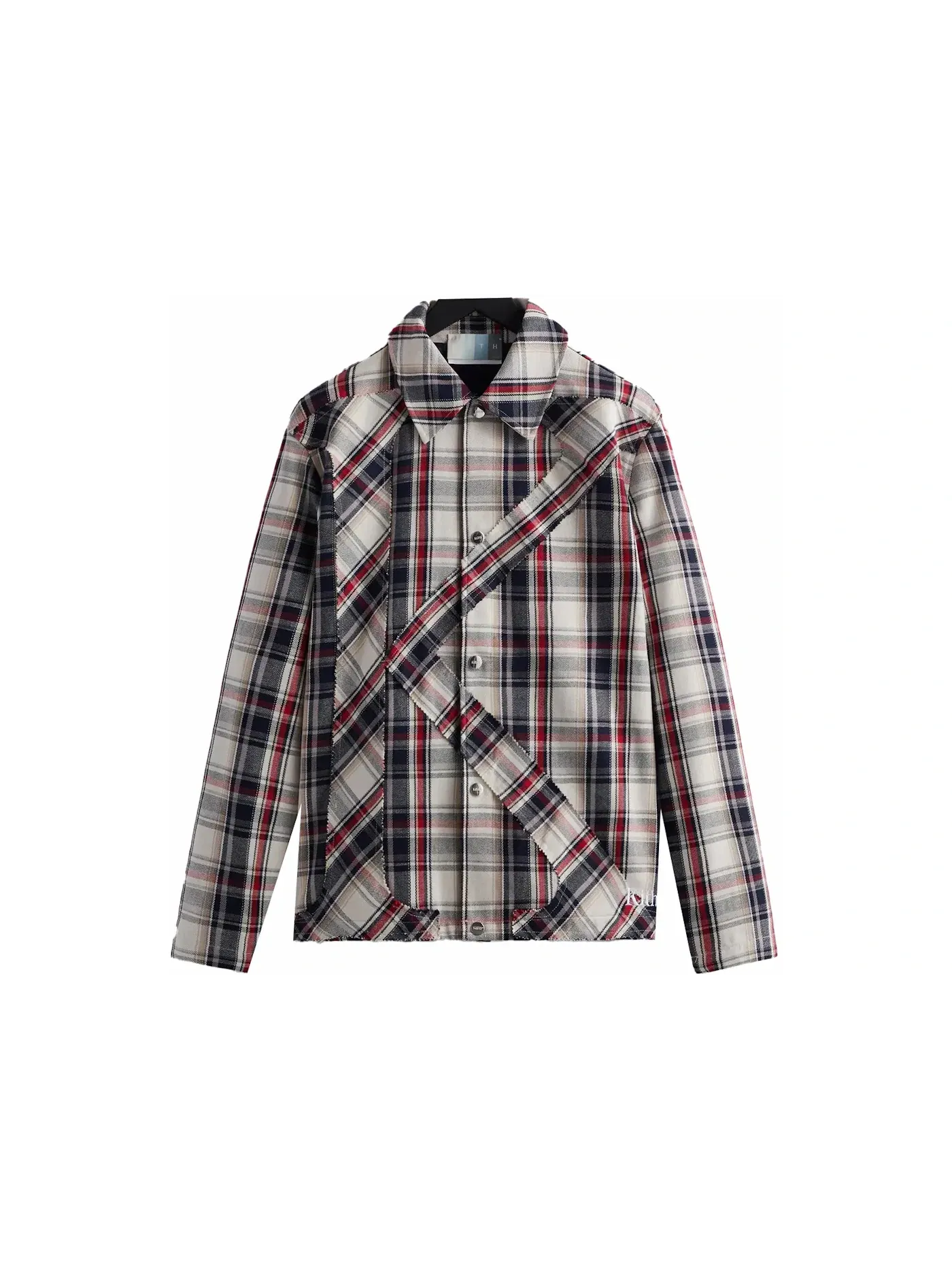 Мужская куртка с принтом Kith Plaid Initial K Jacket — изображение 1 из 2, овсяный