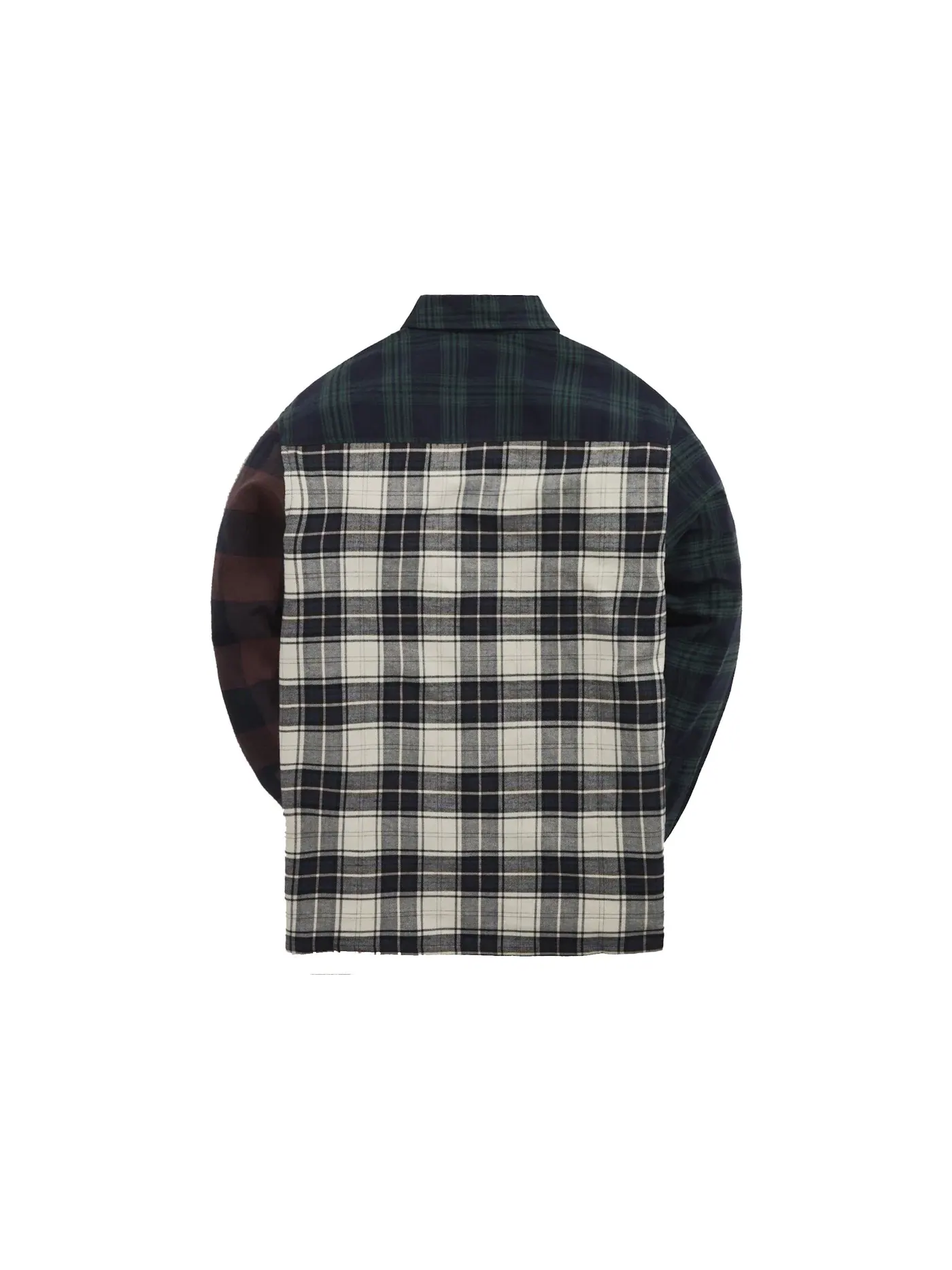 Мужская рубашка с принтом Plaid Mix Kith Button Down — изображение 2 из 2, седельный