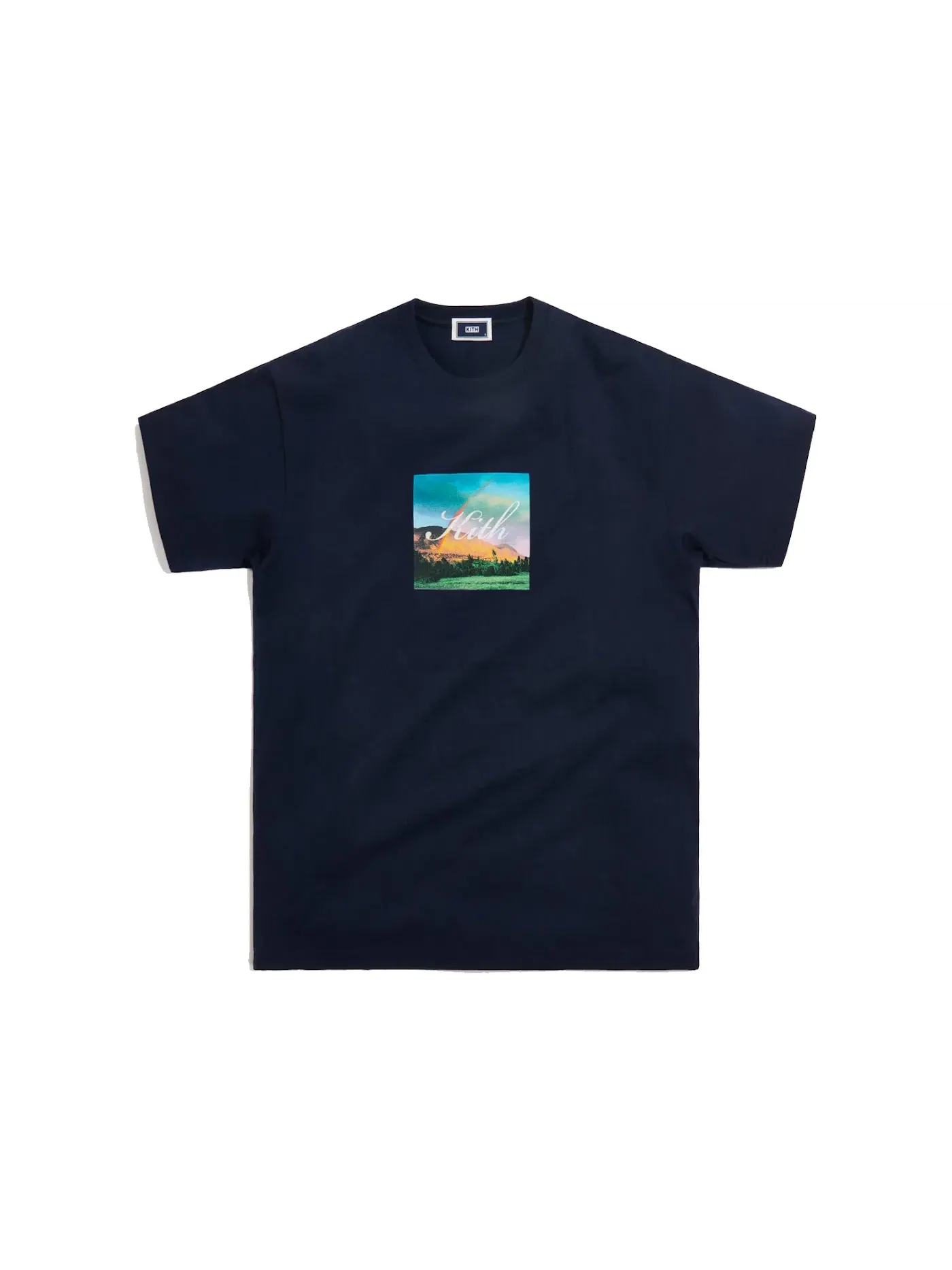 Мужская футболка с принтом Kith Tee — изображение 1 из 2, темно-синий