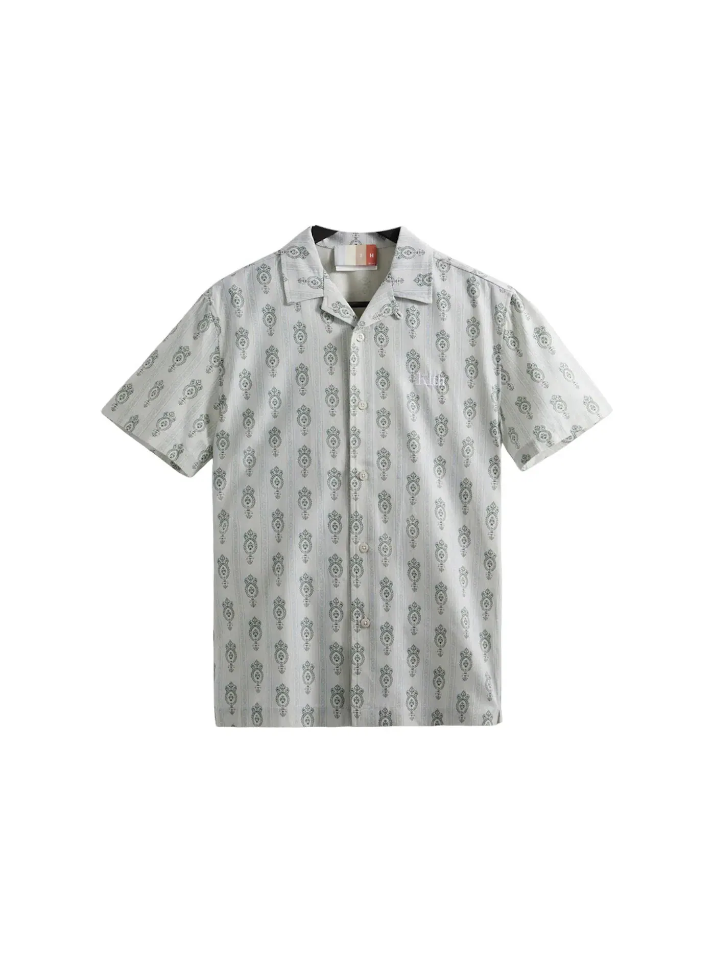 Мужская рубашка с принтом Thompson Stiped Ornament Camp Collar Kith, Atlas — изображение 1 из 2