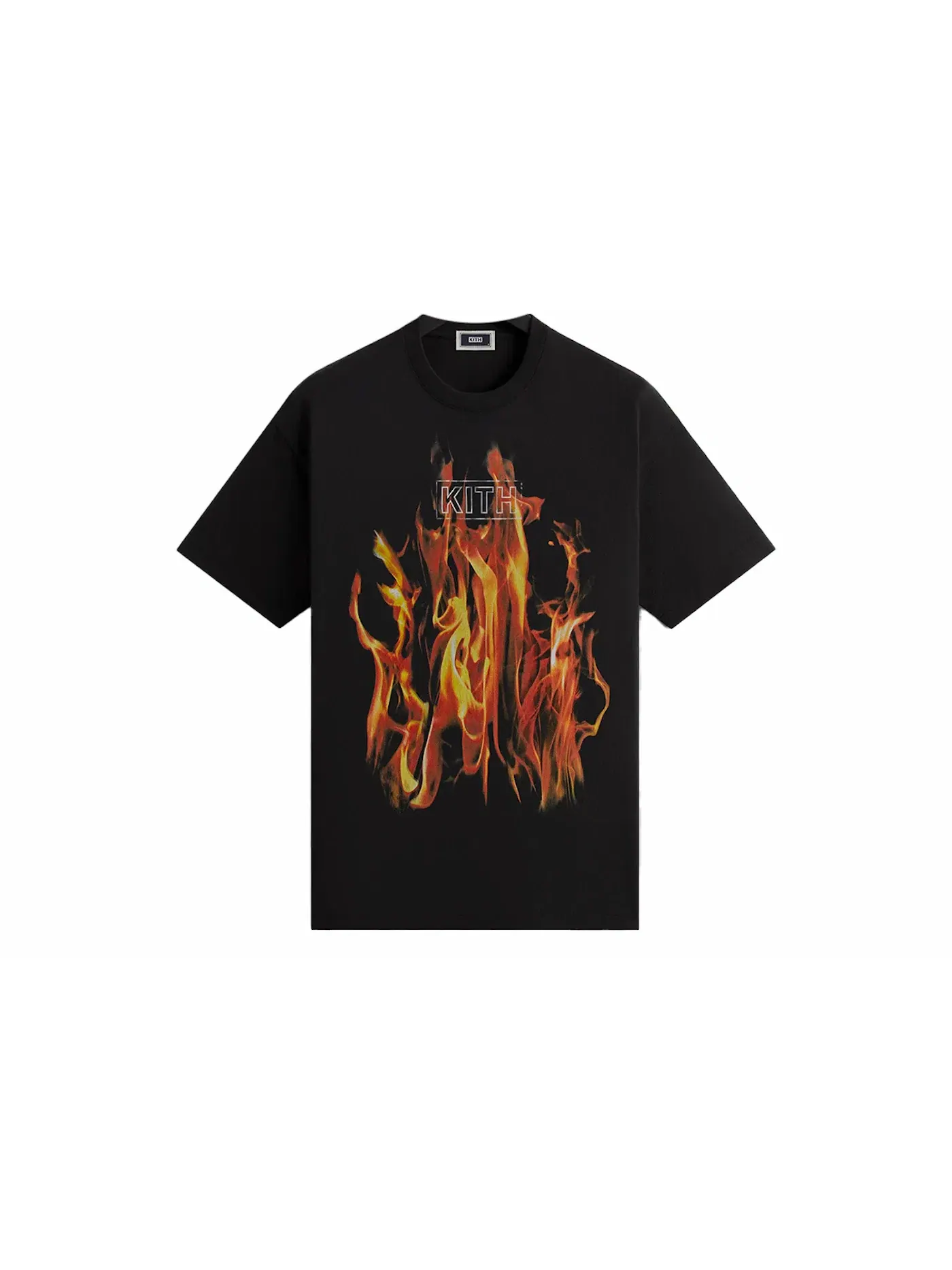 Мужская футболка с принтом Kith Pyro Box Logo Vintage Tee — изображение 1 из 2, черный