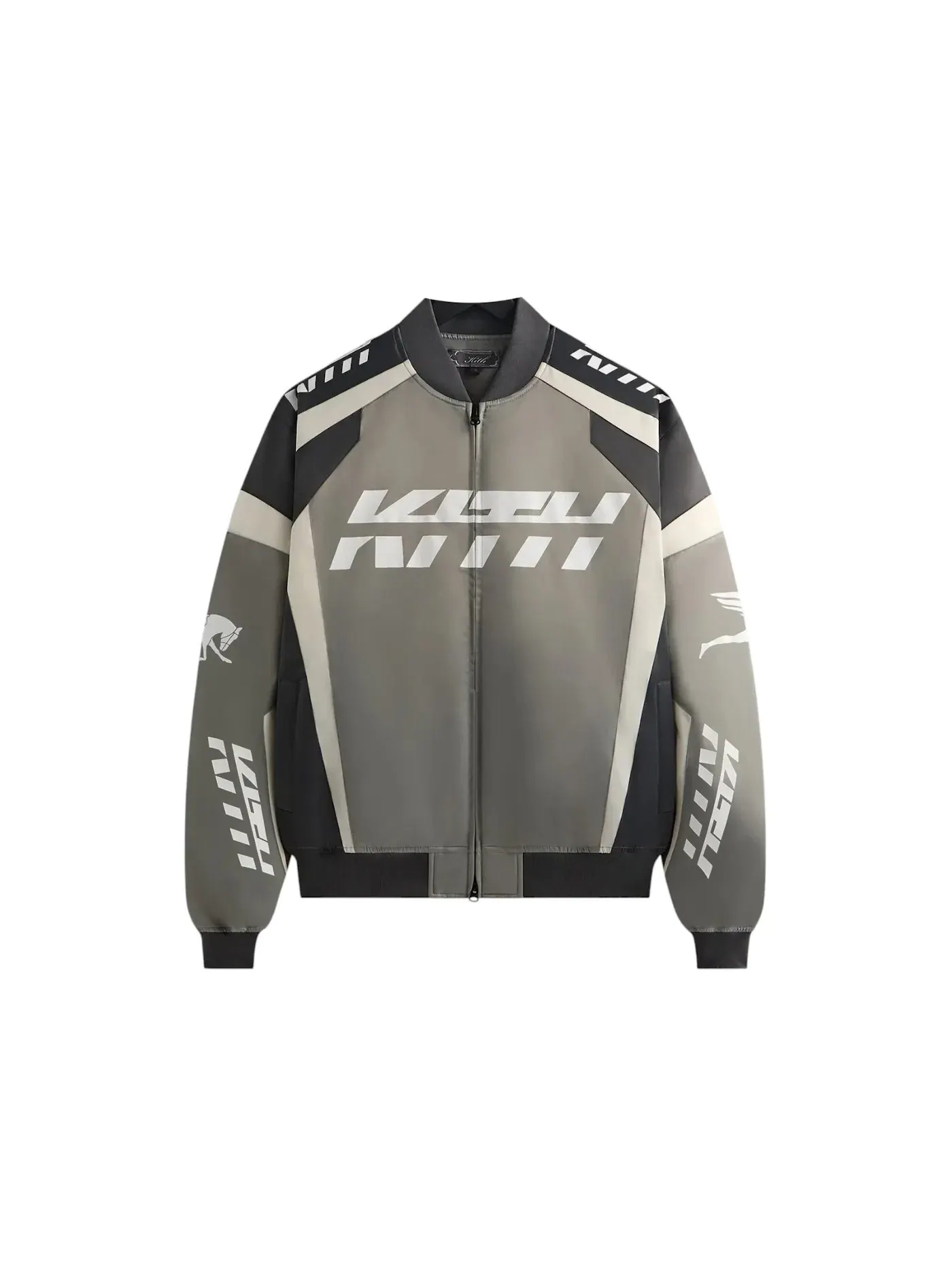 Мужская куртка-бомбер Racing Nylon Kith — изображение 1 из 1, сталь