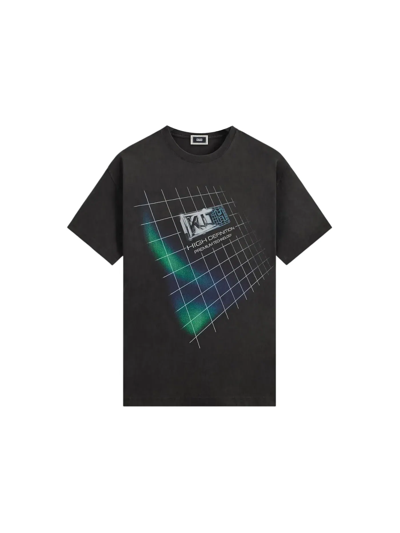 Мужская футболка с принтом Kith Render Logo Vintage Tee — изображение 1 из 2, черный