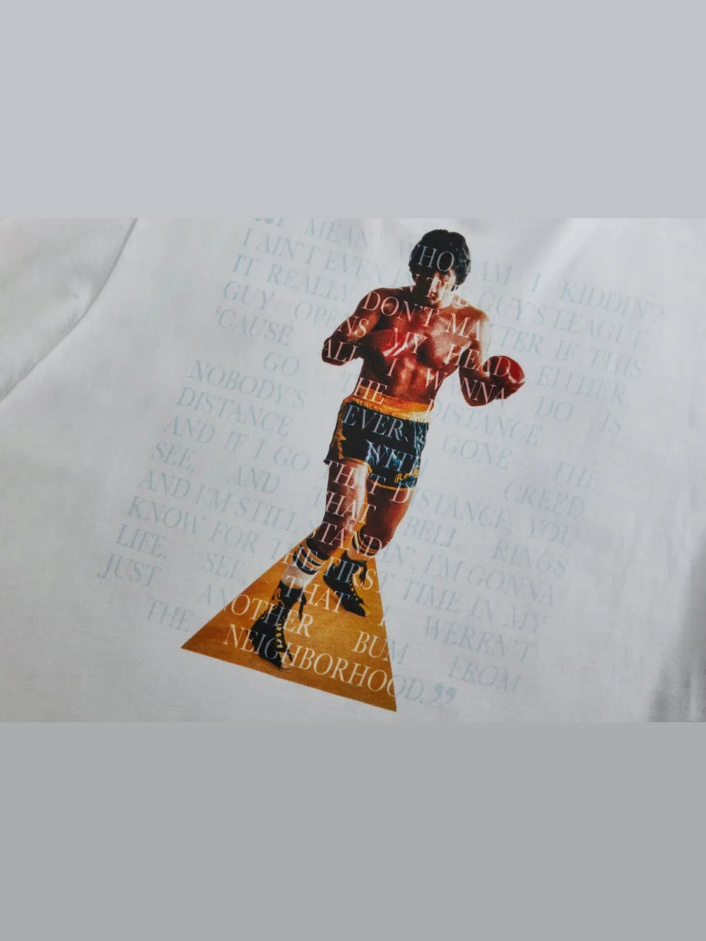 Мужская футболка с длинным рукавом Kith Rocky Go The Distance L/S Tee — изображение 3 из 3, белый