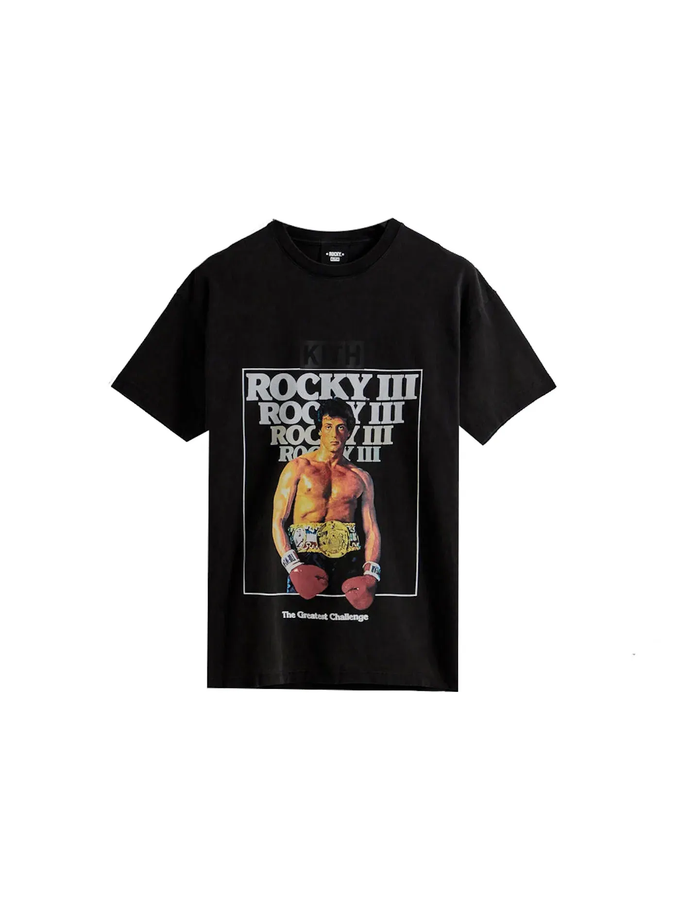 Мужская футболка с принтом Kith Rocky III Vintage Tee — изображение 1 из 2, черный