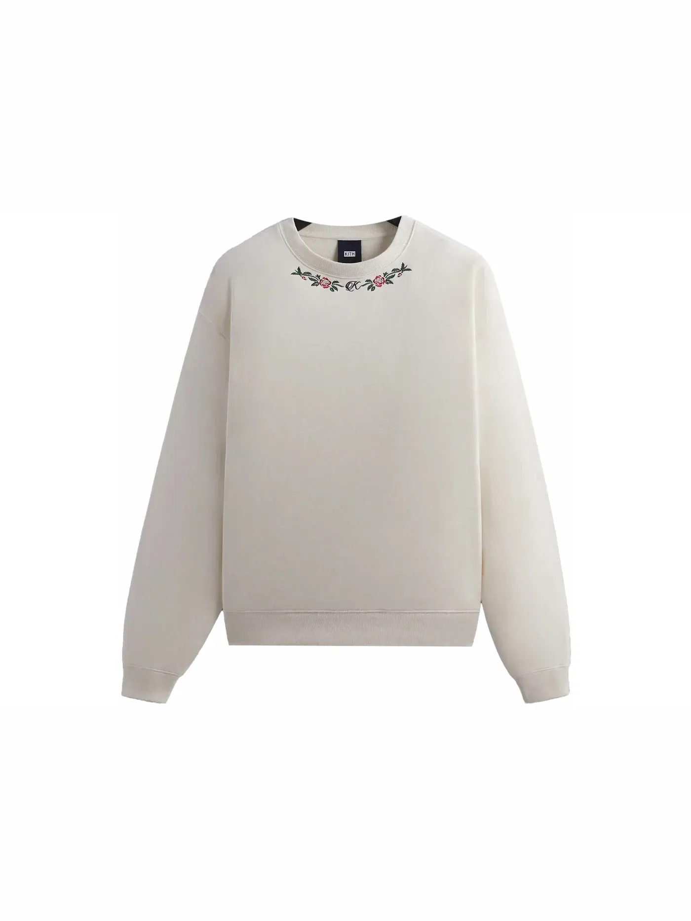 Мужской свитшот с вышивкой Kith Rose Nelson Crewneck, Sandrift — изображение 1 из 1