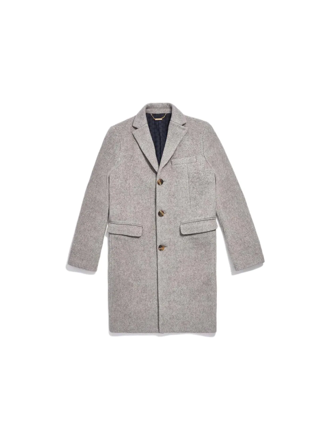 Мужское пальто шерстяное Royce Overcoat Kith — изображение 1 из 3, серый