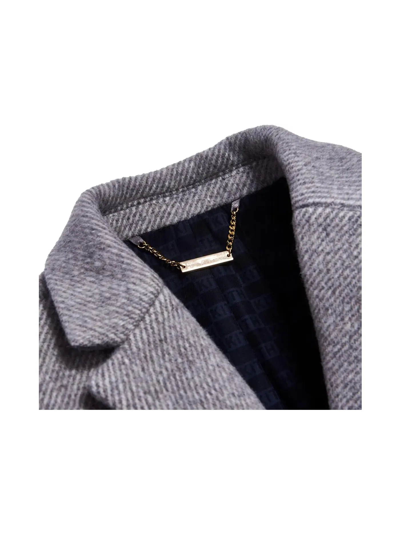 Мужское пальто шерстяное Royce Overcoat Kith — изображение 3 из 3, серый