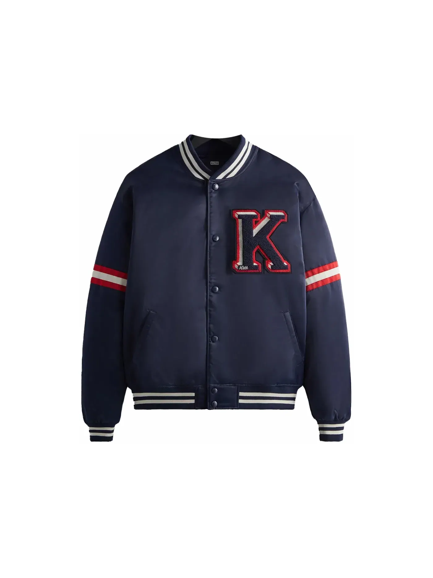Мужская куртка-бомбер атласная Kith Jacket — изображение 1 из 2, ночной