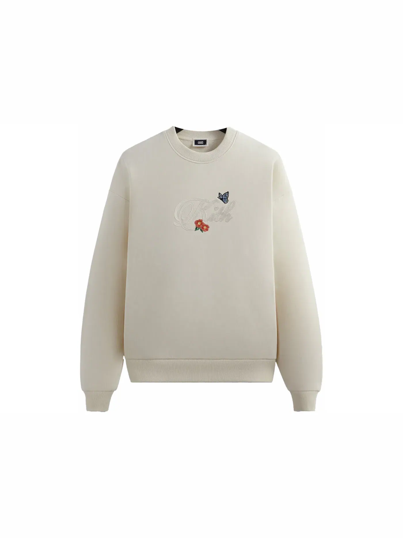 Мужской свитшот с принтом Kith Script Nelson Crewneck, Sandrift — изображение 1 из 3