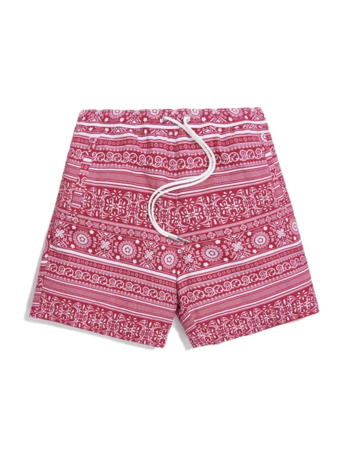 Мужские шорты из сирсакера Hardaway Short Kith — изображение 1 из 1, красный/белый