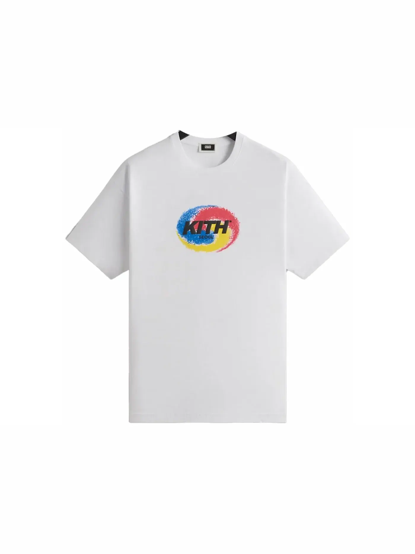Мужская футболка с принтом Kith Seoul Spiral Vintage Tee — изображение 1 из 1, белый